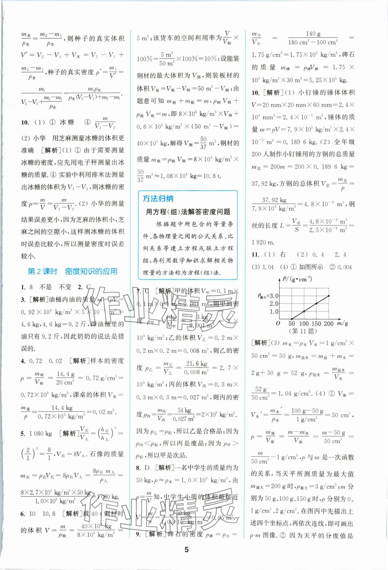 2024年拔尖特訓(xùn)八年級物理下冊蘇科版 參考答案第5頁