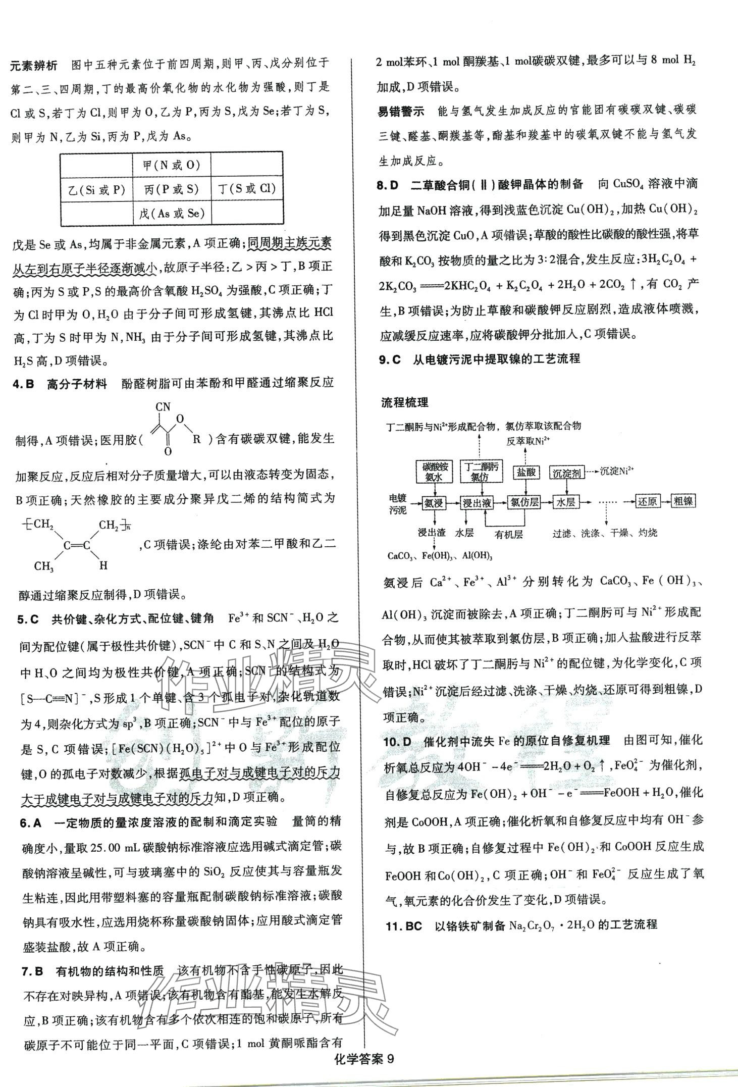 2024年創(chuàng)新教程最新試題精選陽光出版社高中化學(xué)全一冊 第11頁
