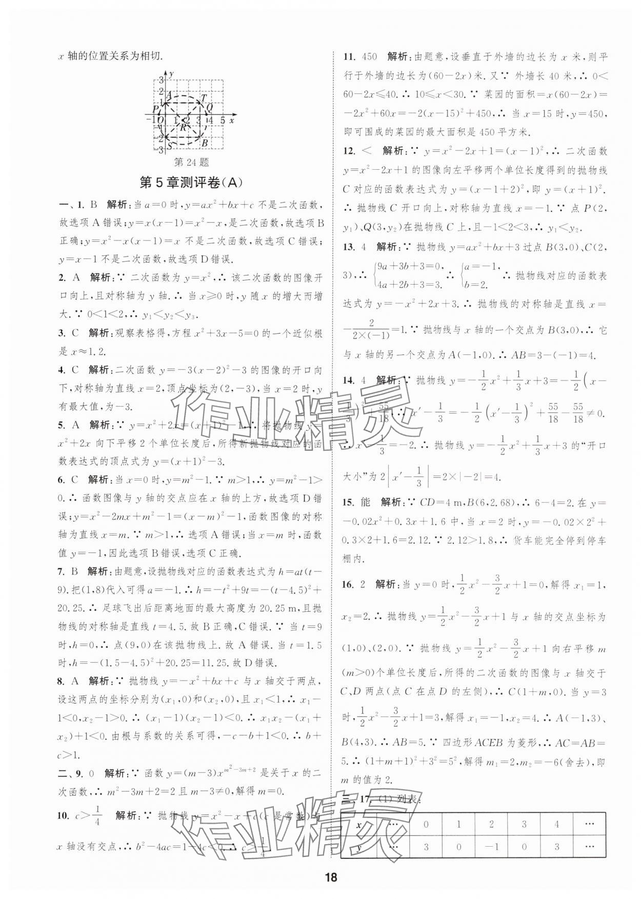 2025年通城學(xué)典全程測(cè)評(píng)卷九年級(jí)數(shù)學(xué)全一冊(cè)蘇科版 第18頁(yè)