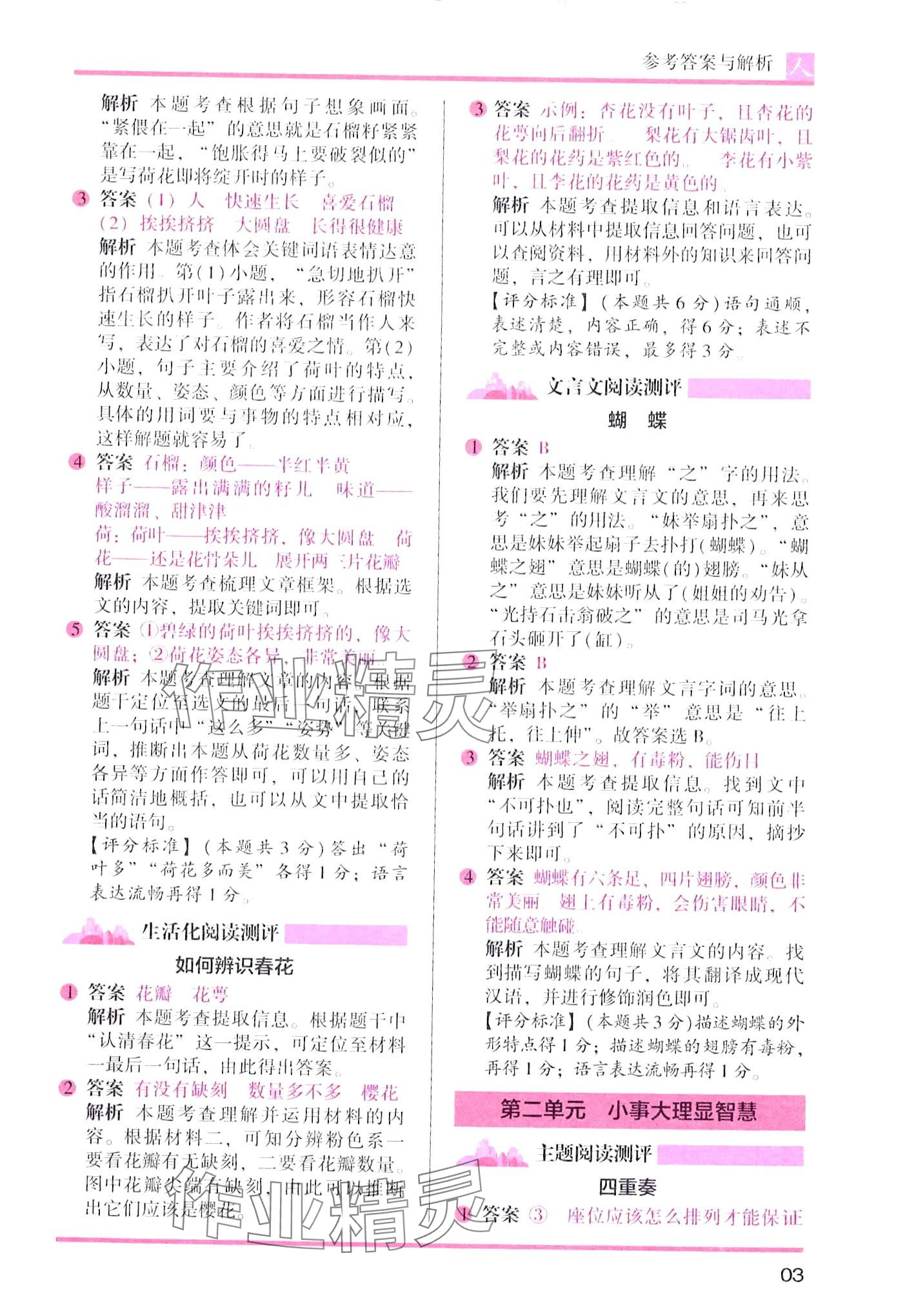 2024年木頭馬閱讀力測評三年級語文人教版B版 第3頁