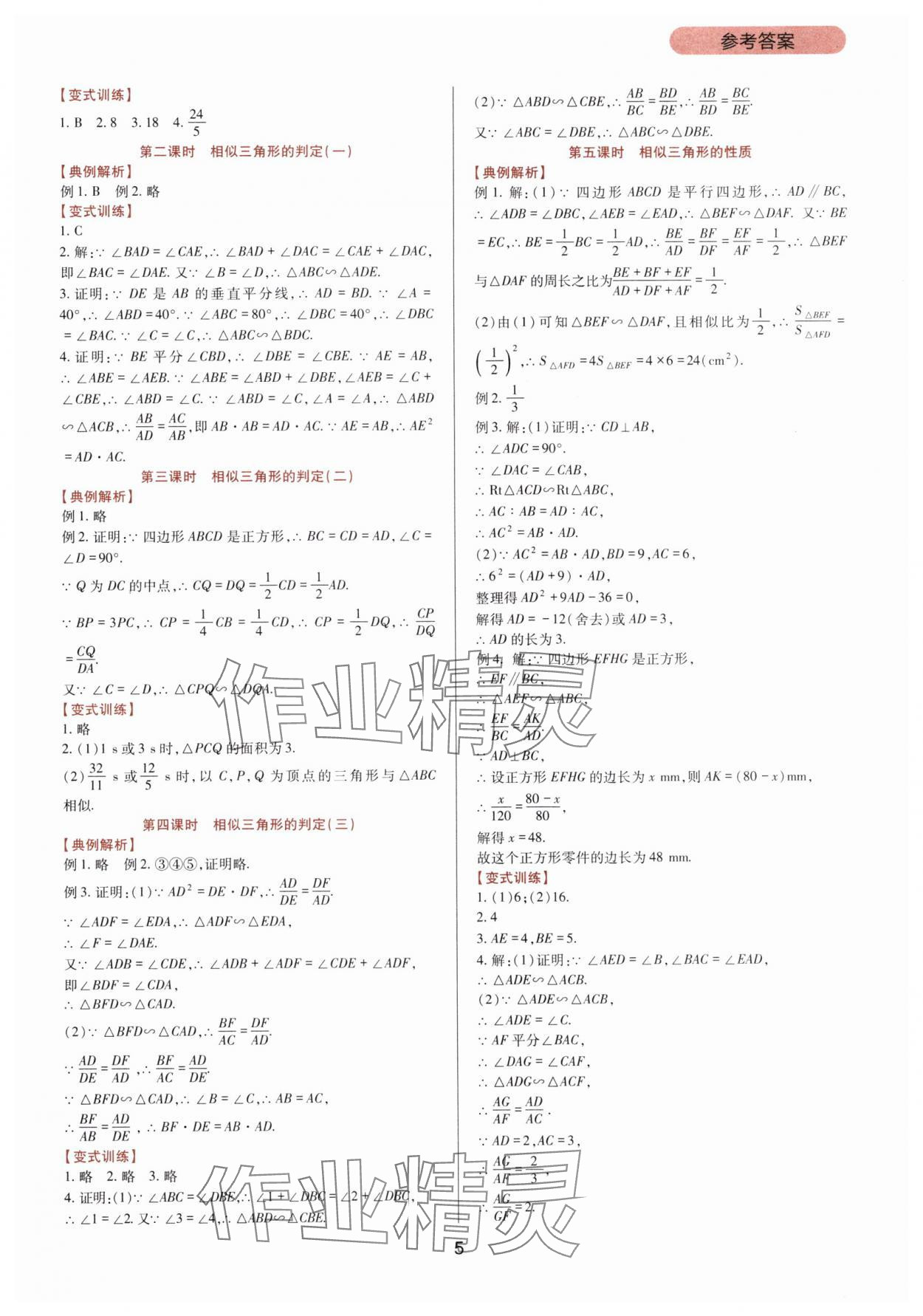 2025年新课程实践与探究丛书九年级数学上册华师大版 第5页