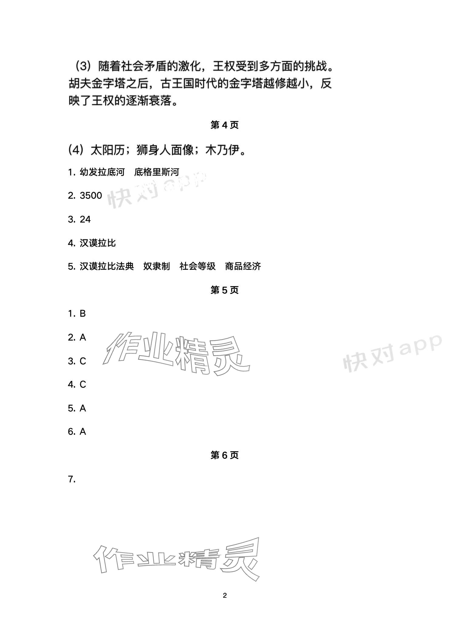 2024年智慧学习（同步学习）明天出版社九年级历史全一册 第2页