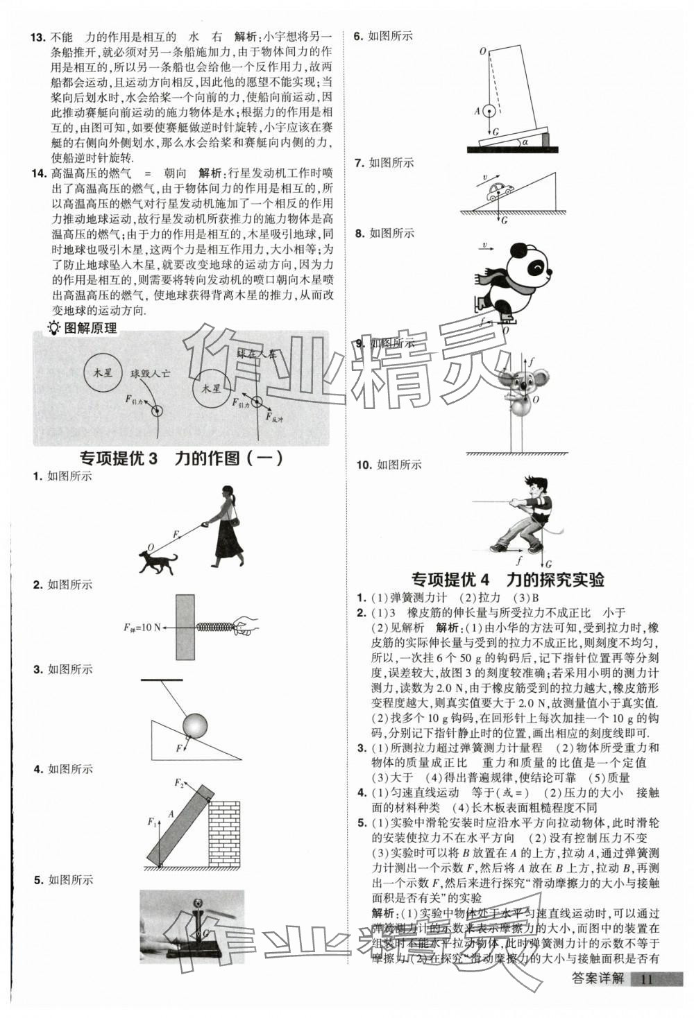 2024年經(jīng)綸學(xué)典提高班八年級(jí)物理下冊(cè)蘇科版 參考答案第11頁(yè)