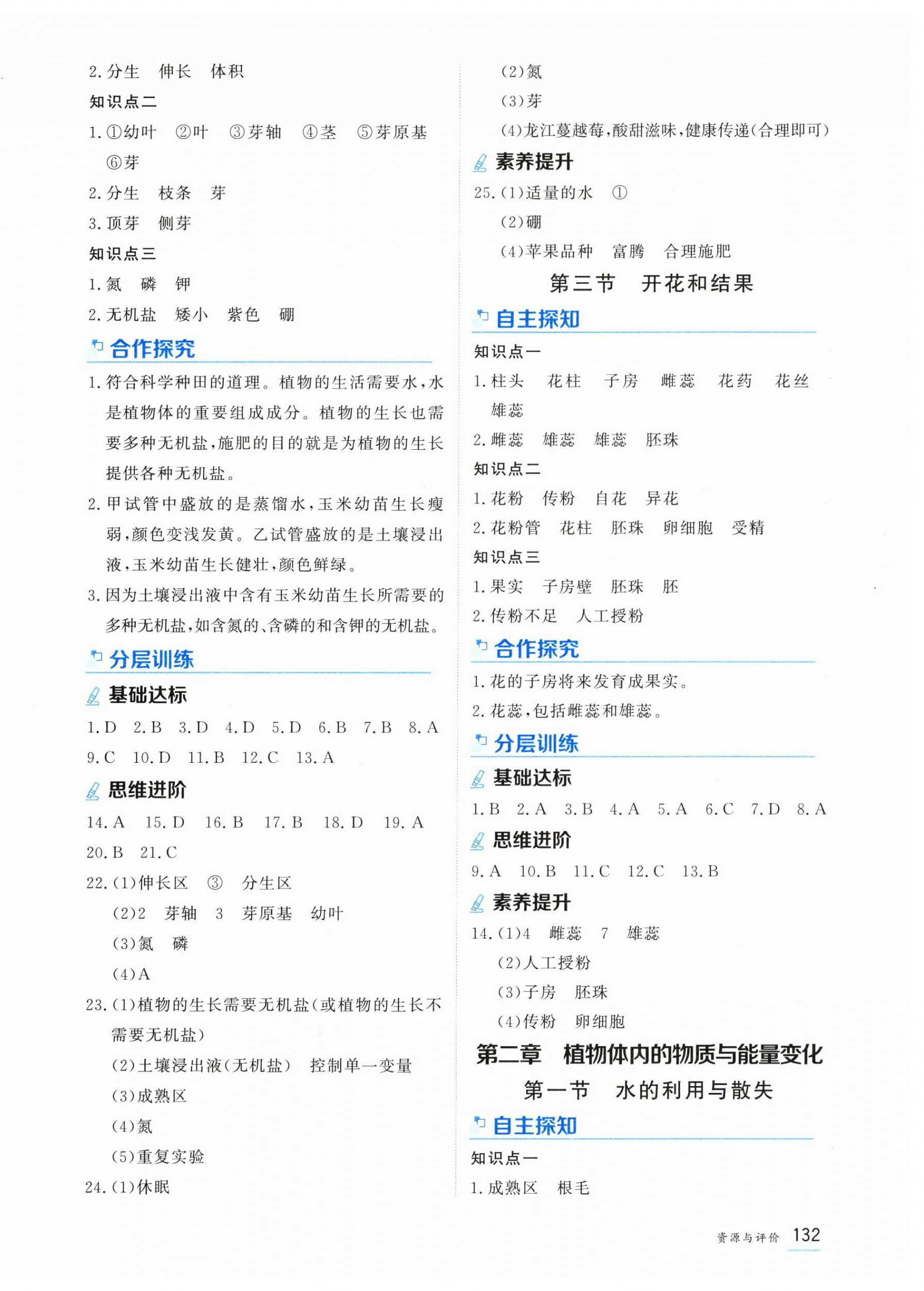 2026年资源与评价黑龙江教育出版社七年级生物下册人教版H&nbsp;第2页