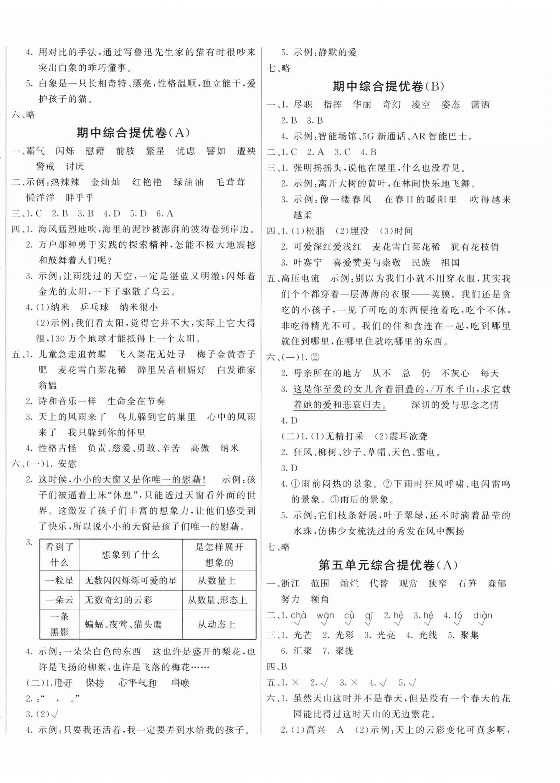 2025年亮點激活提優(yōu)大試卷四年級語文下冊人教版 第4頁