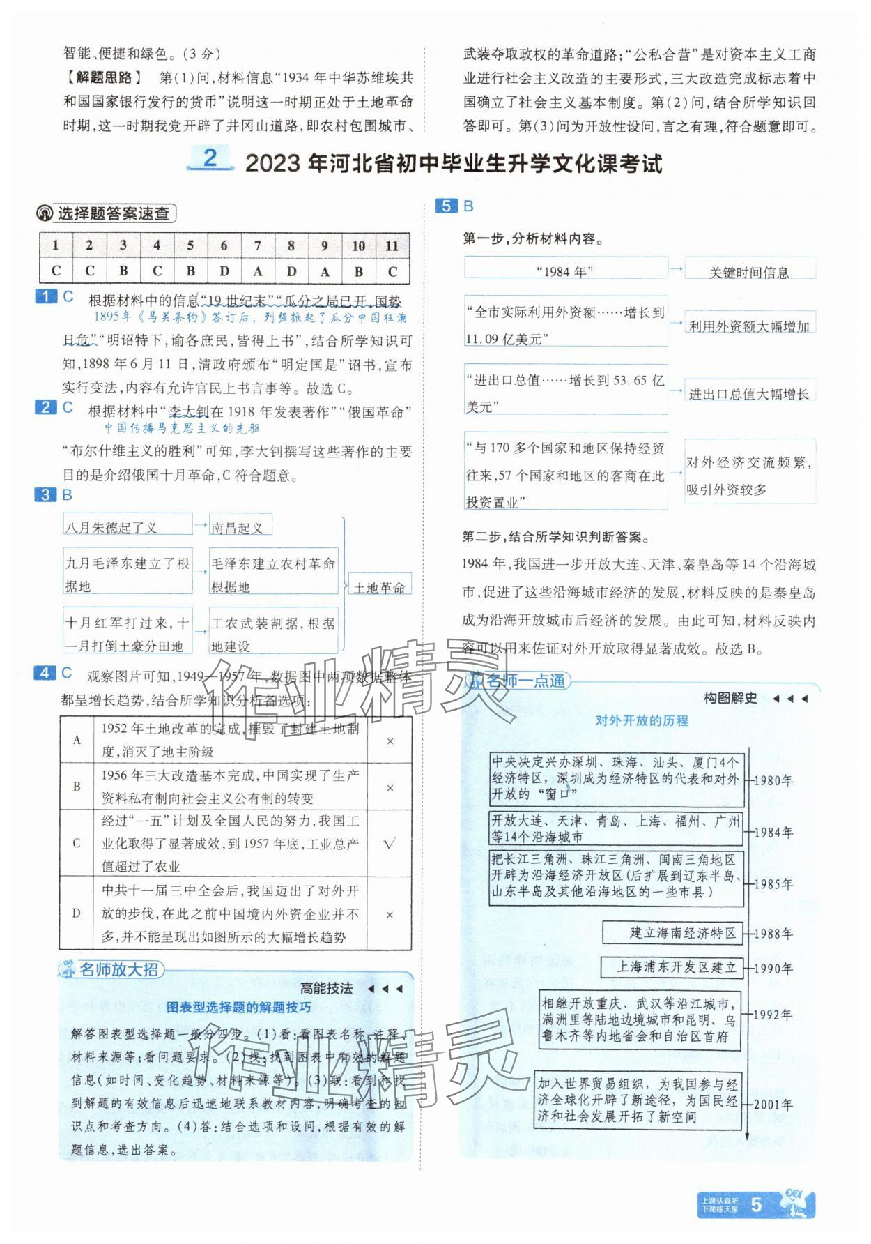 2025年金考卷45套匯編歷史河北專版 參考答案第4頁(yè)