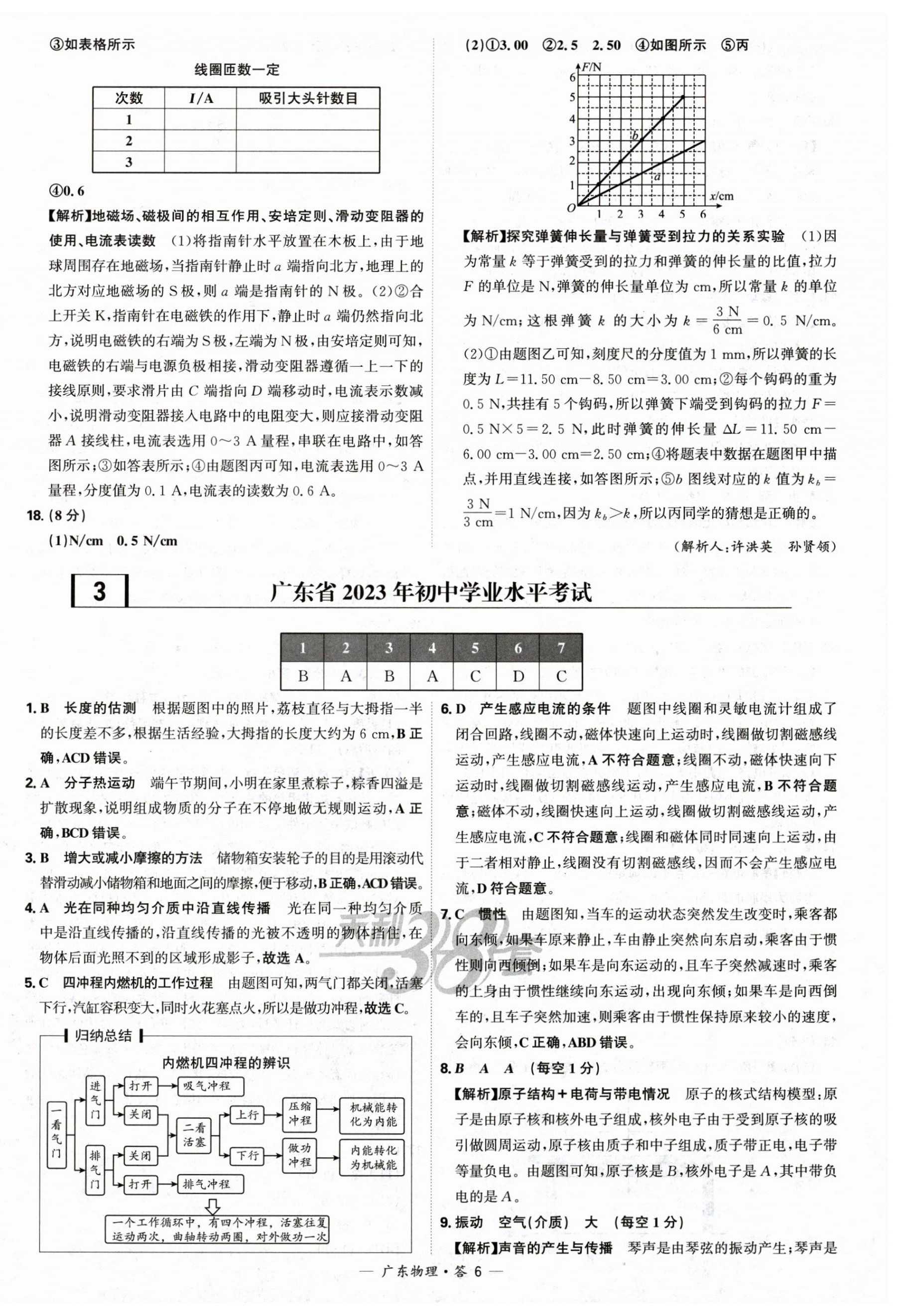 2025年天利38套中考試題精選物理廣東專版 第6頁