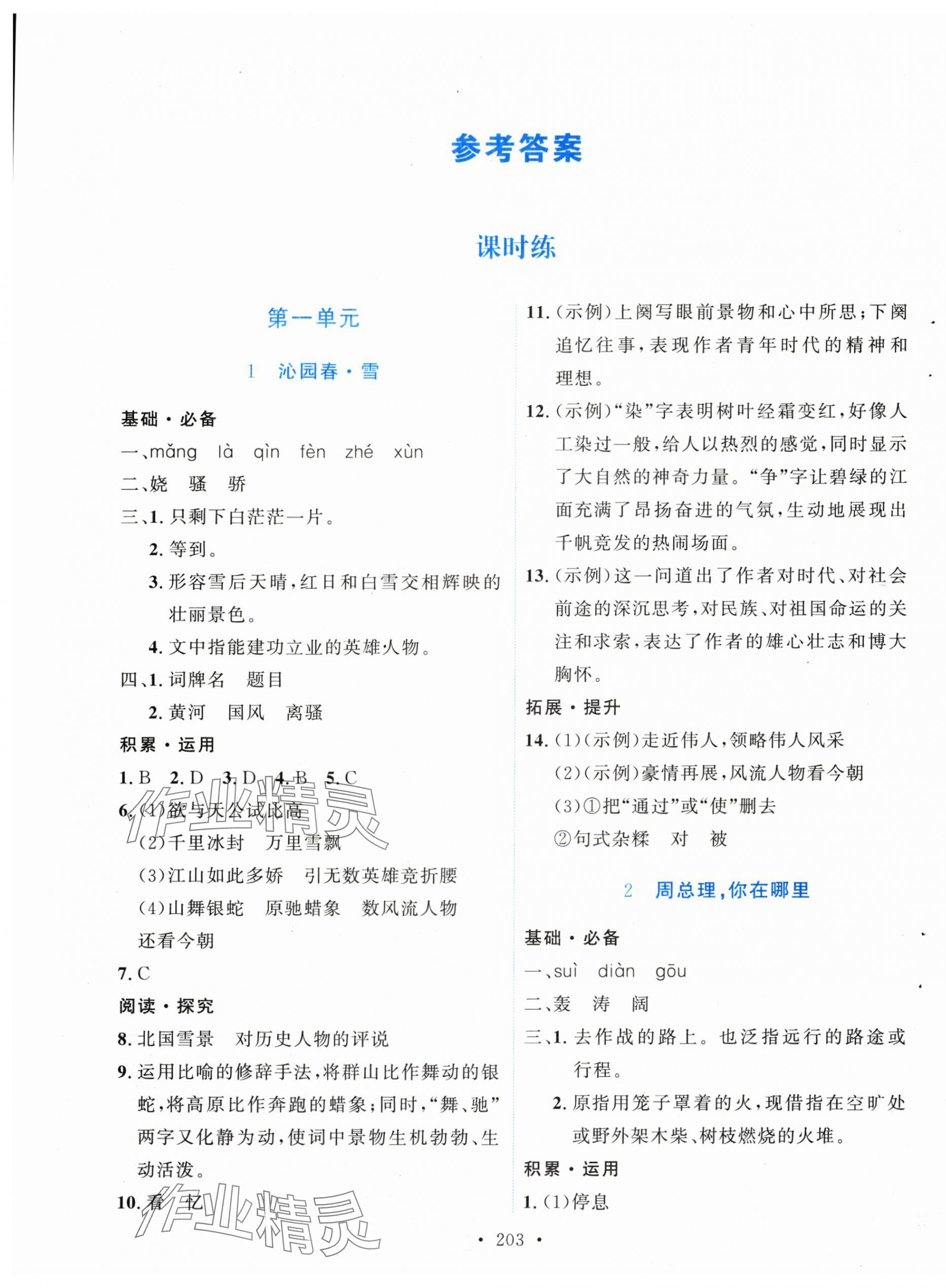2025年实验教材新学案九年级语文上册人教版 第1页