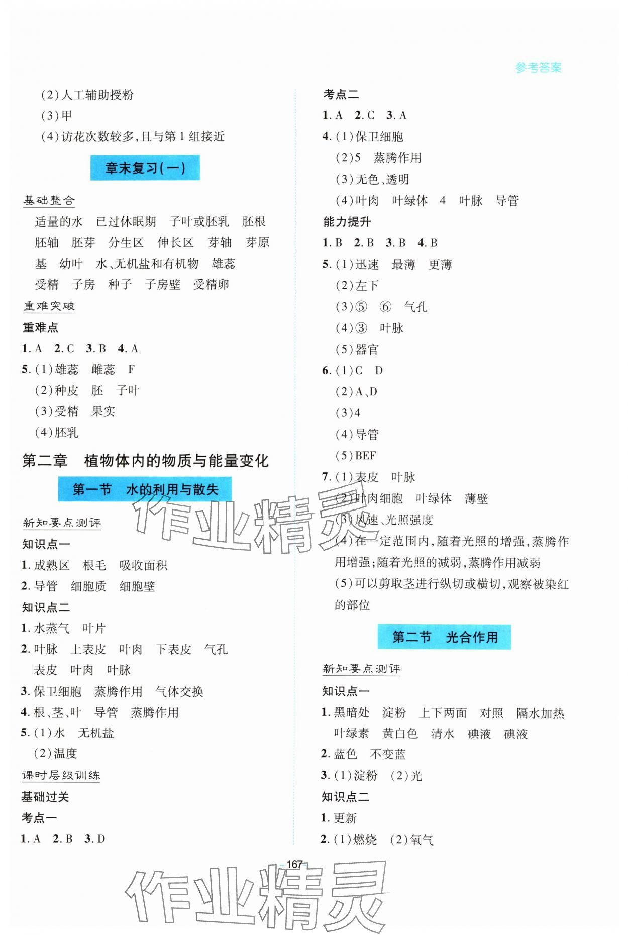 2025年新課堂學習與探究七年級生物下冊人教版 第3頁