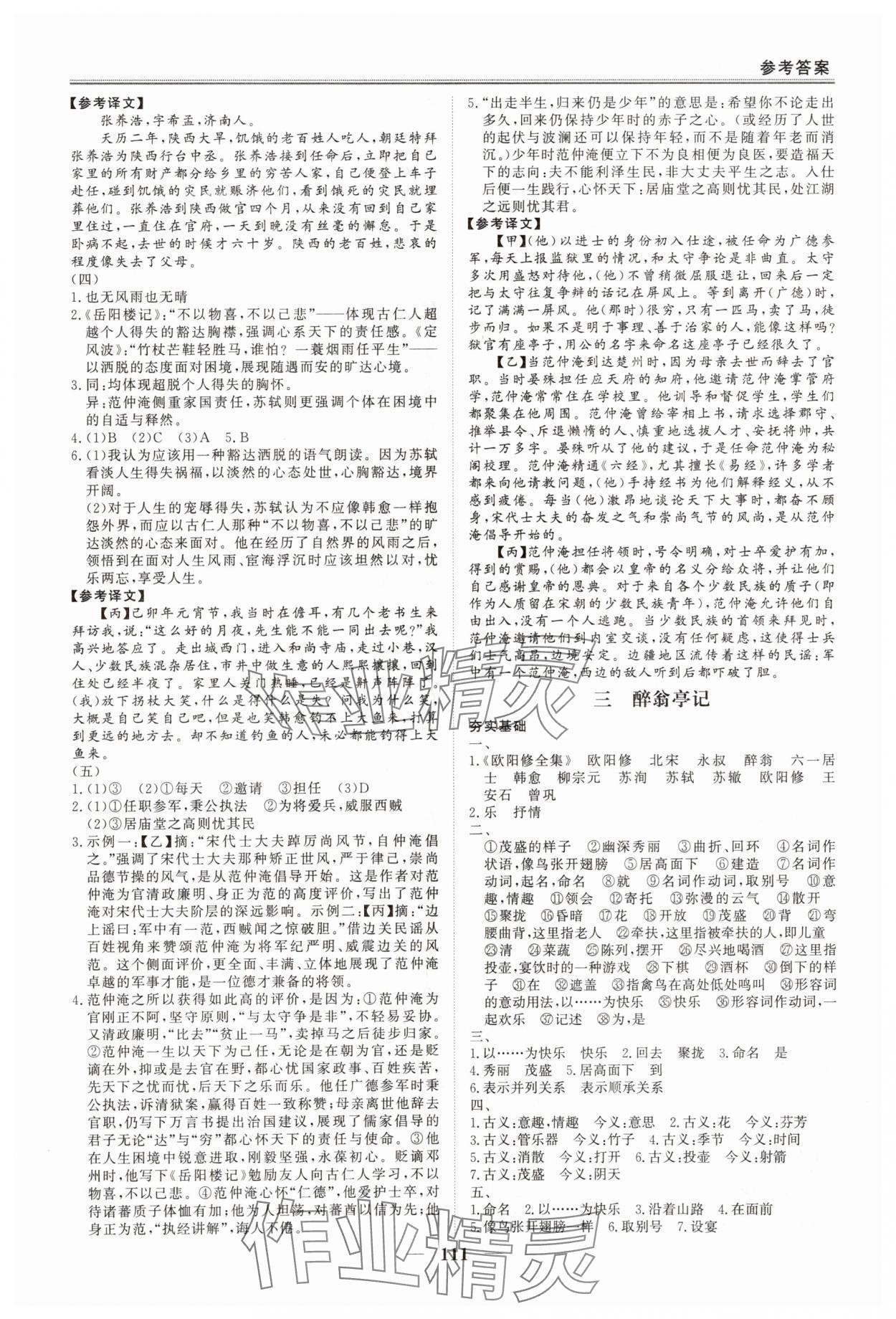 2025年课内外古诗文与名著考点特训九年级上册 第3页