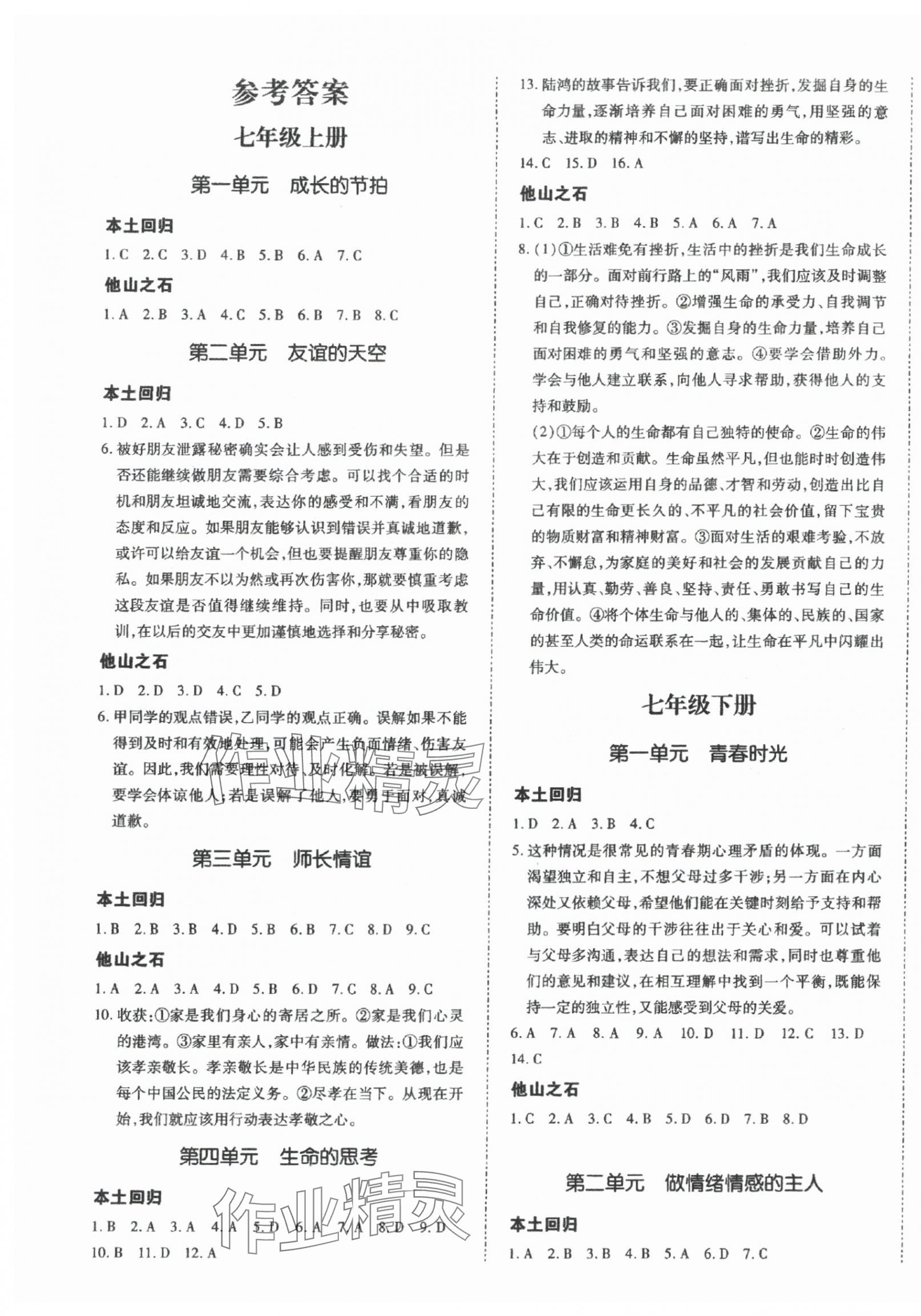 2025年本土攻略精準復習方案道德與法治云南專版 第1頁