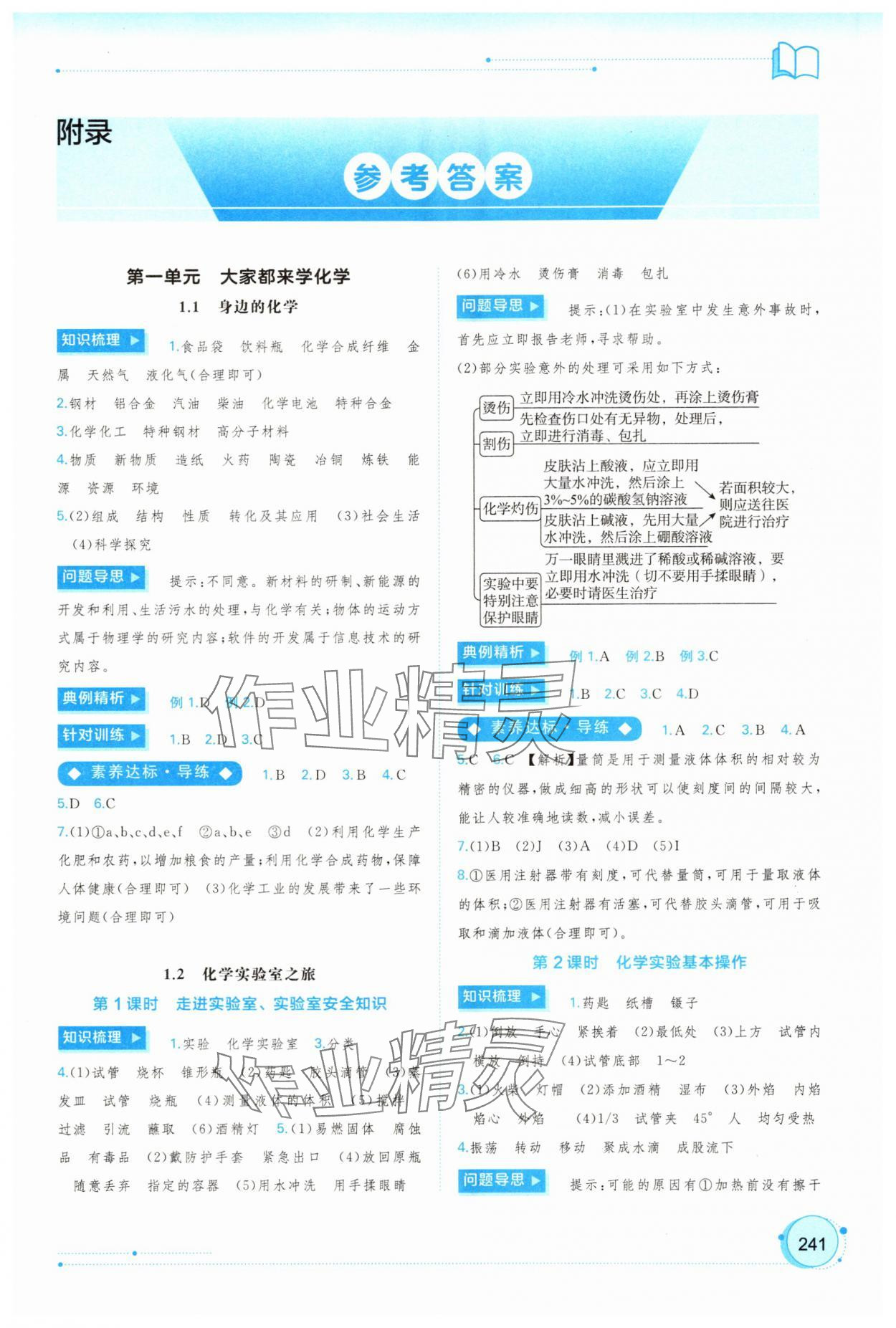 2025年新课程学习与测评同步学习九年级化学全一册科粤版 第1页