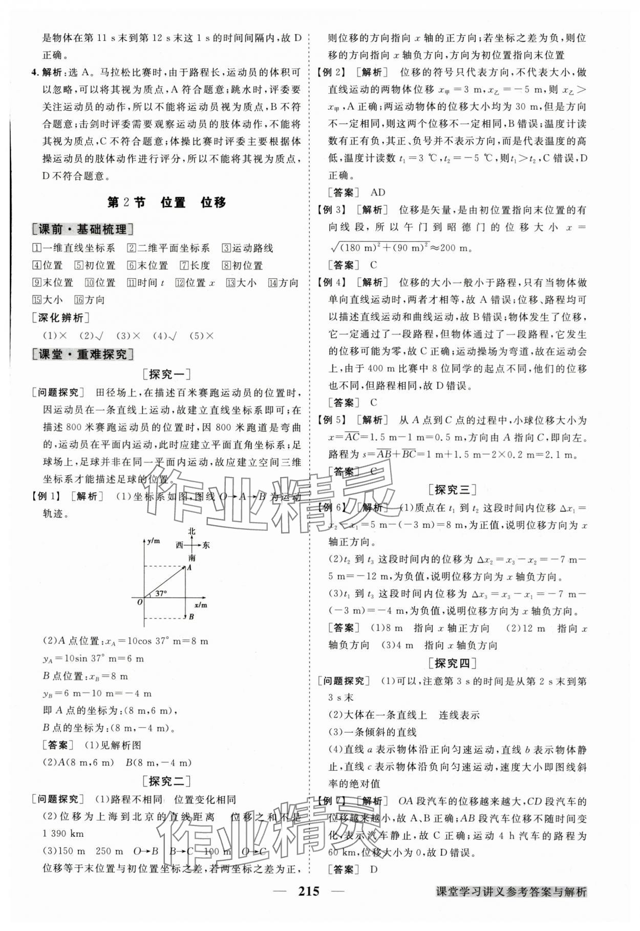 2023年高中同步創(chuàng)新課堂優(yōu)化方案高中物理必修第一冊(cè)教科版 參考答案第2頁