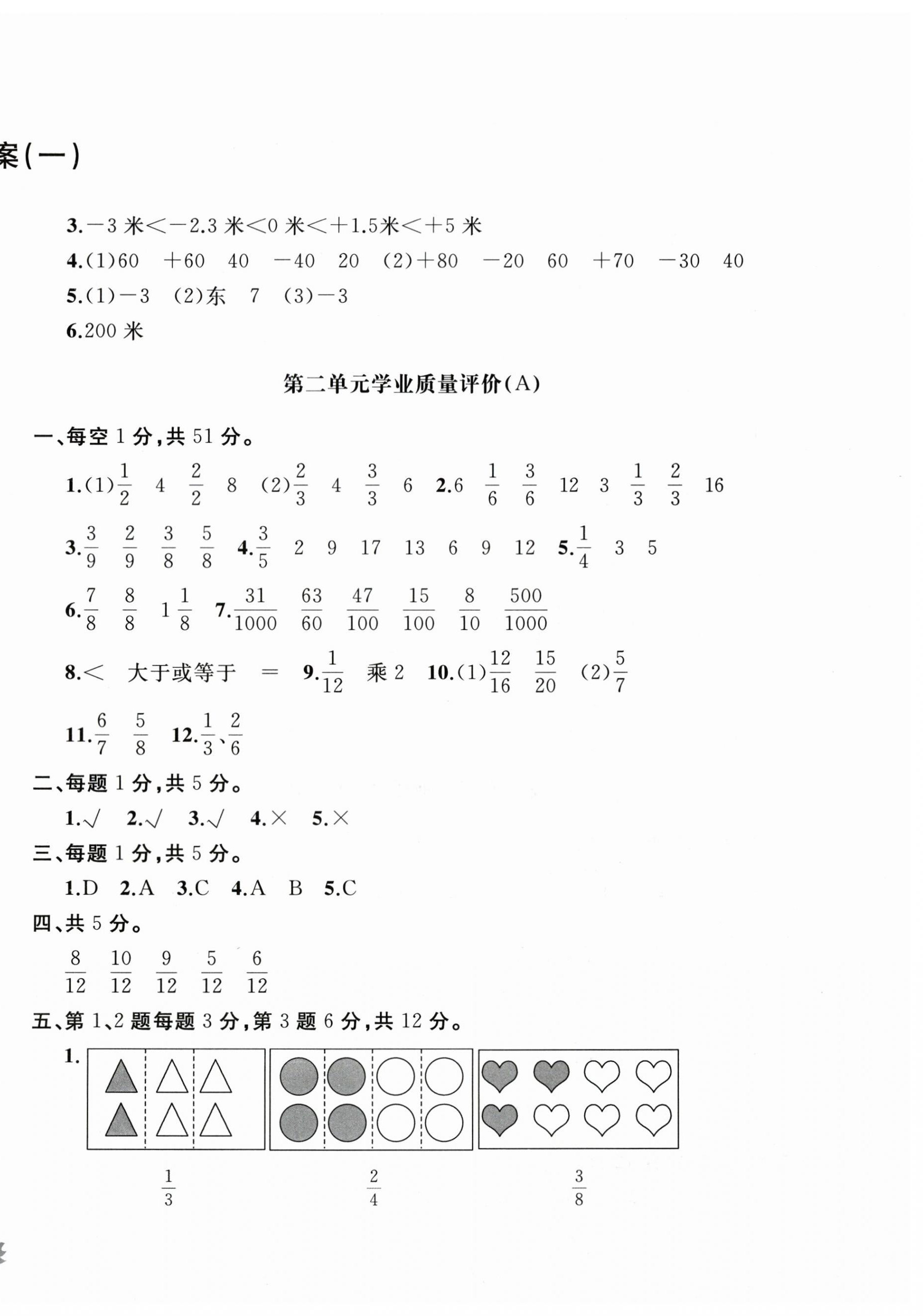 2025年新課程助學精練課堂分層作業五年級數學下冊青島版 第2頁