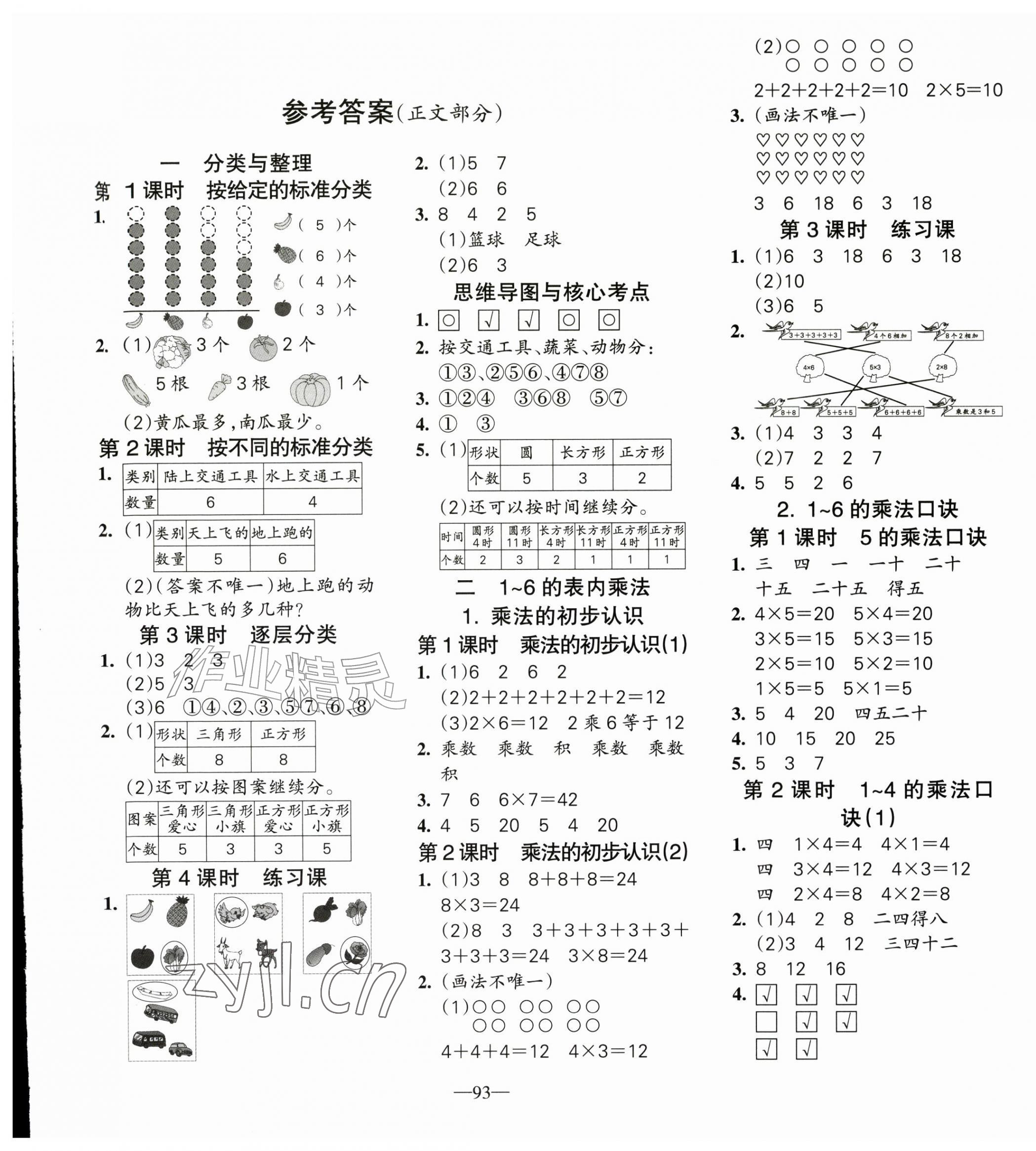 2026年整合集训天天练二年级数学上册人教版&nbsp;第1页