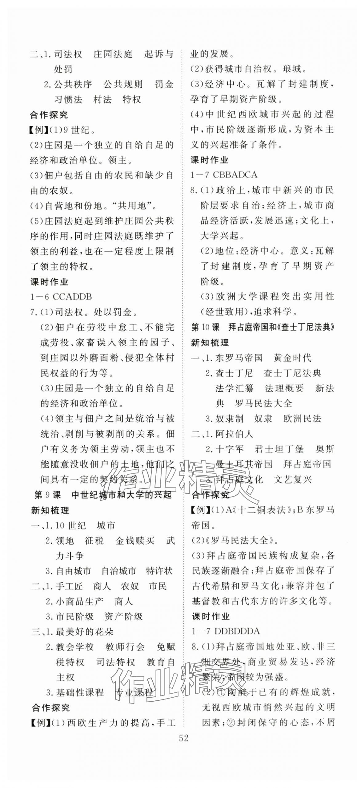 2025年351高效课堂导学案九年级历史全一册人教版 第4页