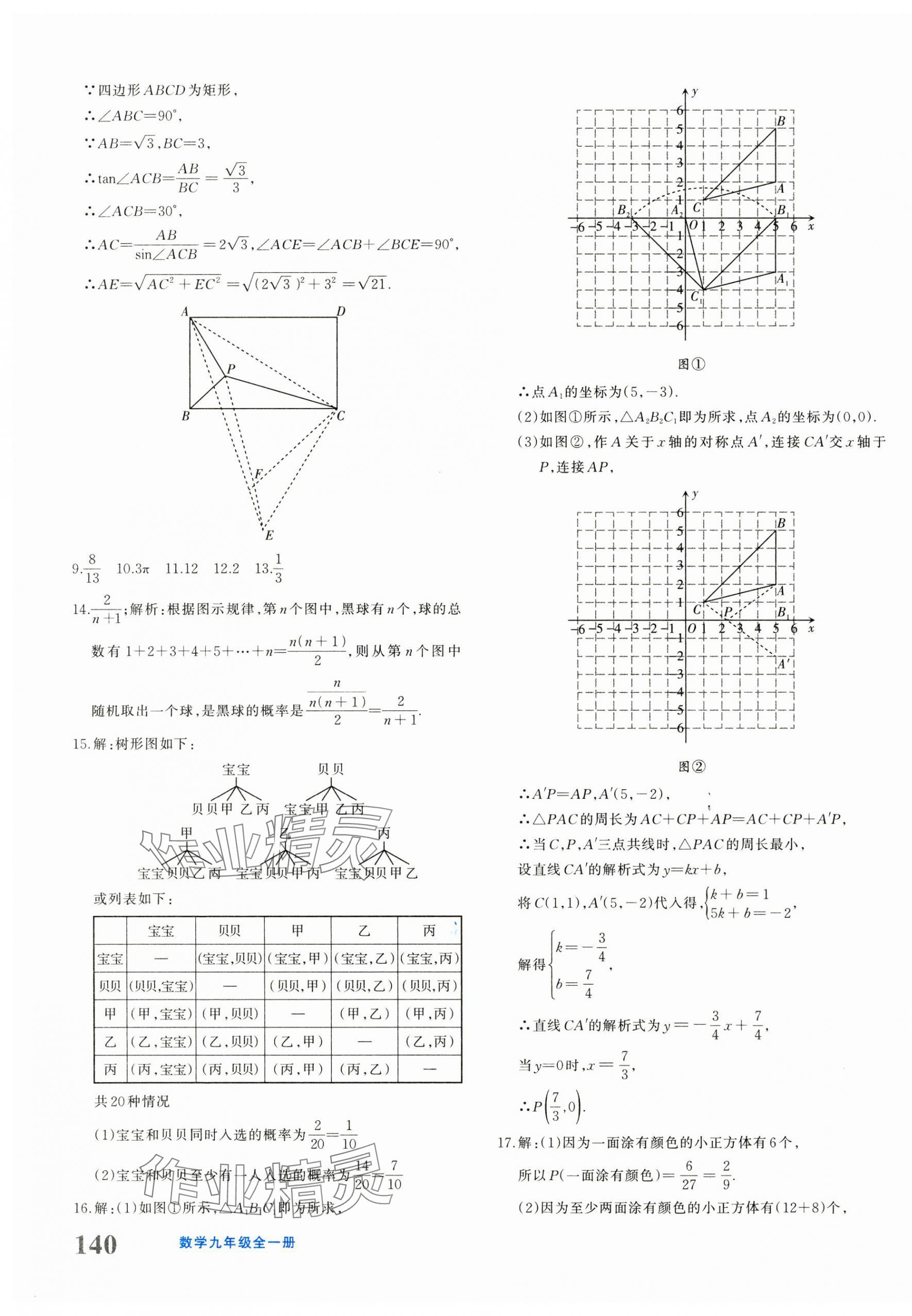 2024年優(yōu)學(xué)1+1評(píng)價(jià)與測(cè)試九年級(jí)數(shù)學(xué)全一冊(cè)人教版 第23頁(yè)