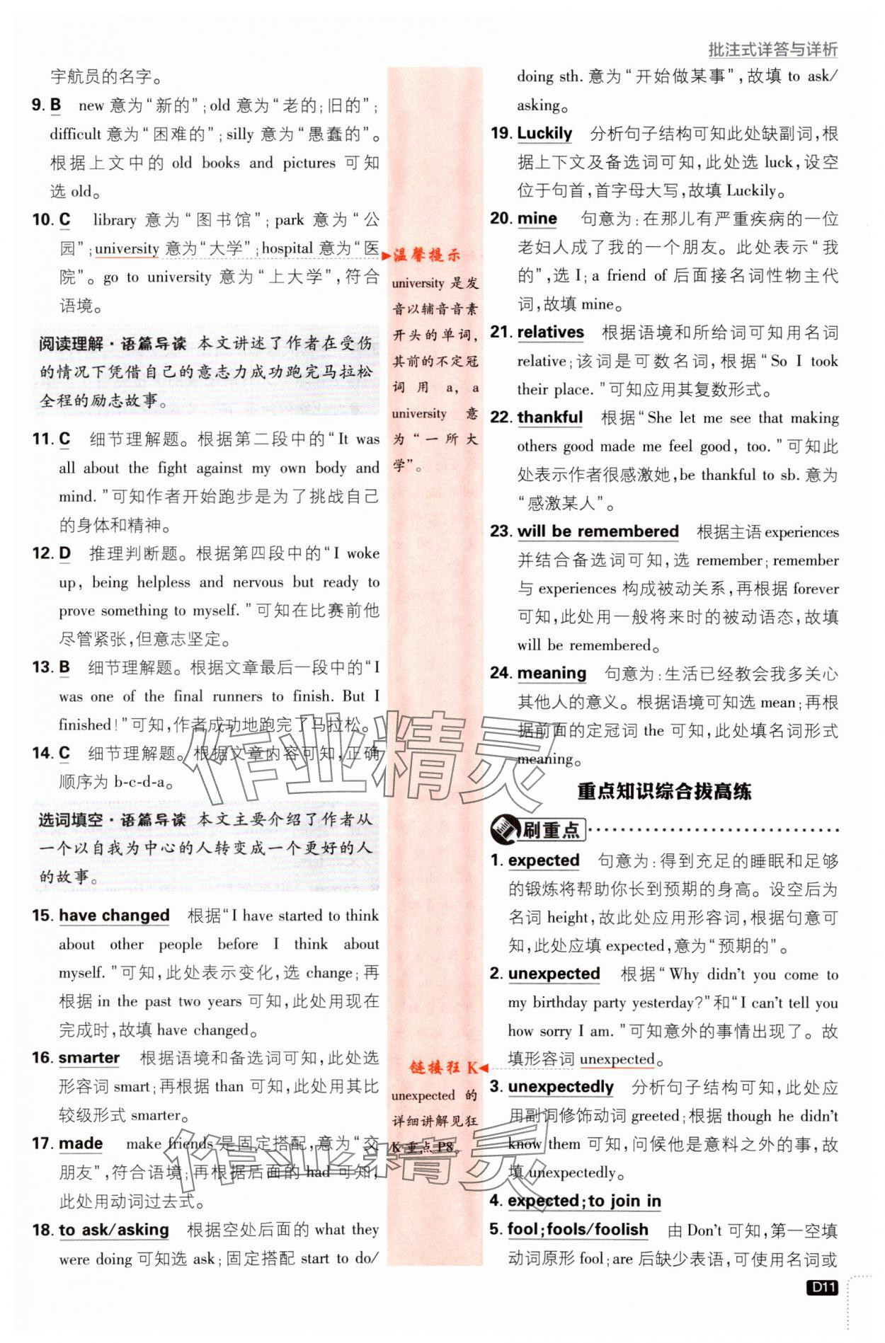 2024年初中必刷题九年级英语下册人教版&nbsp;第11页