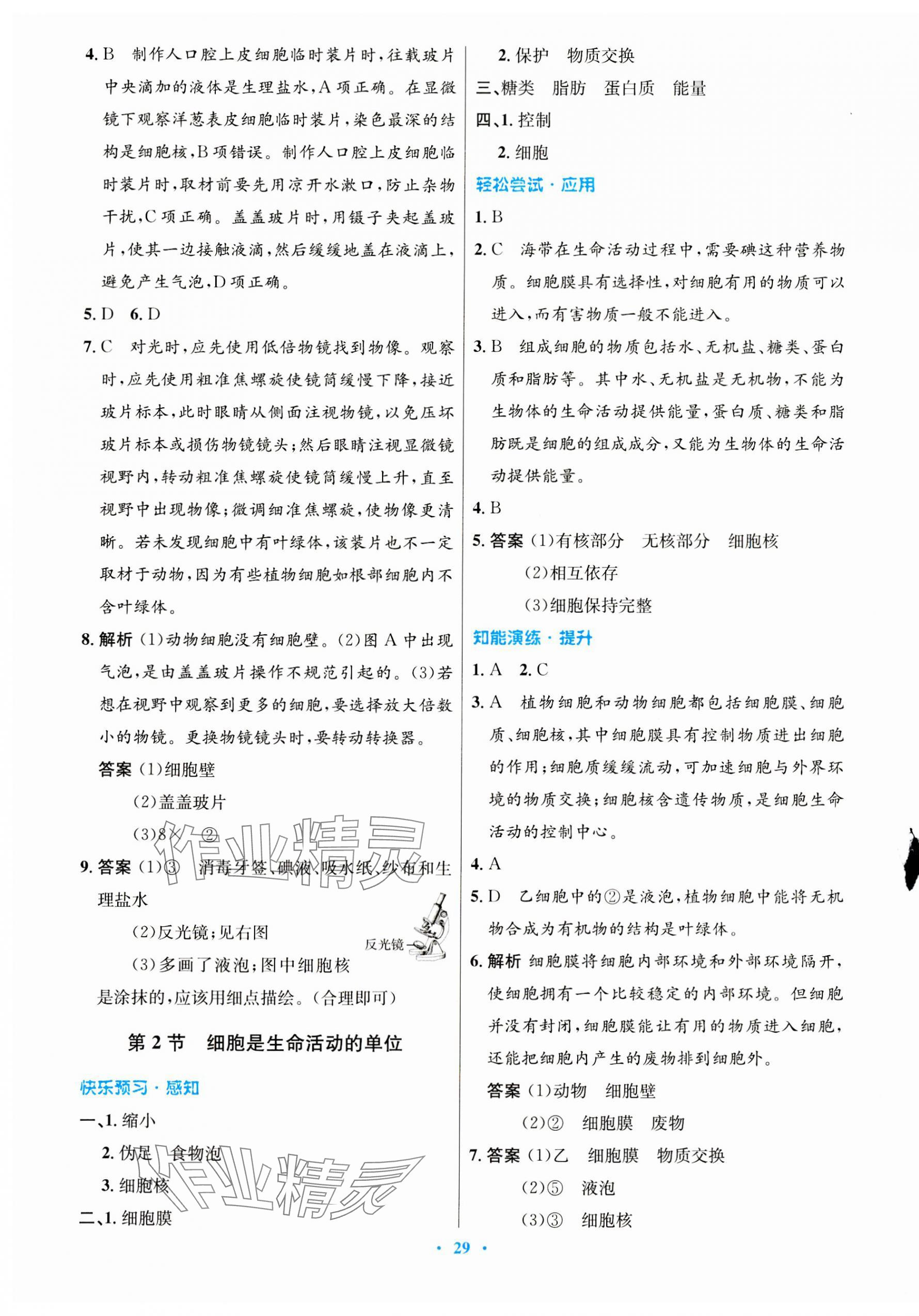 2023年同步测控优化设计七年级生物上册北师大版重庆专版 第5页