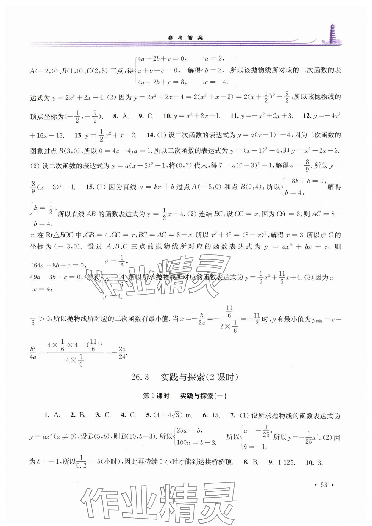 2024年學(xué)習(xí)檢測九年級數(shù)學(xué)下冊華師大版河南專版 第3頁