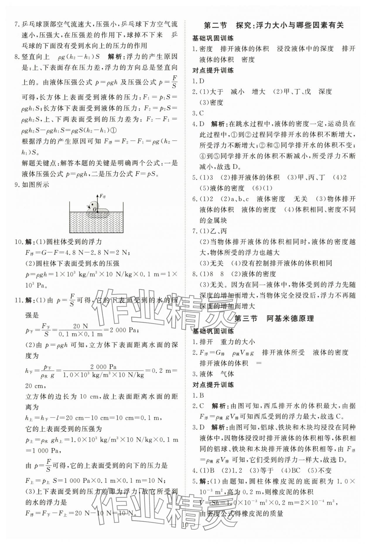 2025年課堂過關循環練八年級物理下冊滬科版 第10頁