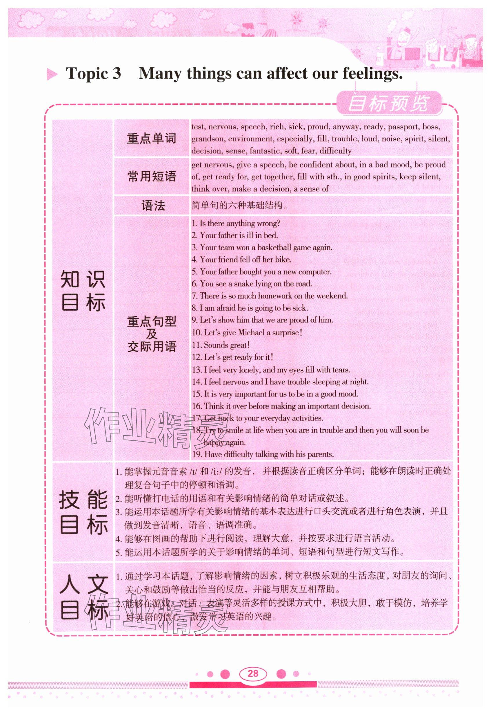 2025年教材課本八年級英語下冊仁愛版 參考答案第28頁