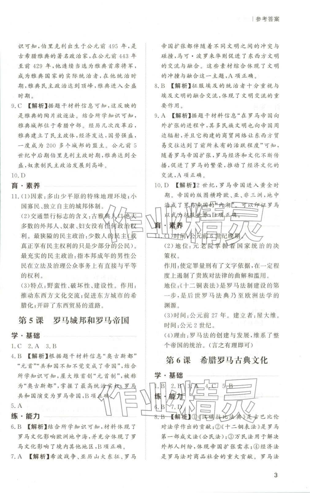 2025年新課程學習與檢測九年級歷史上冊人教版 第3頁