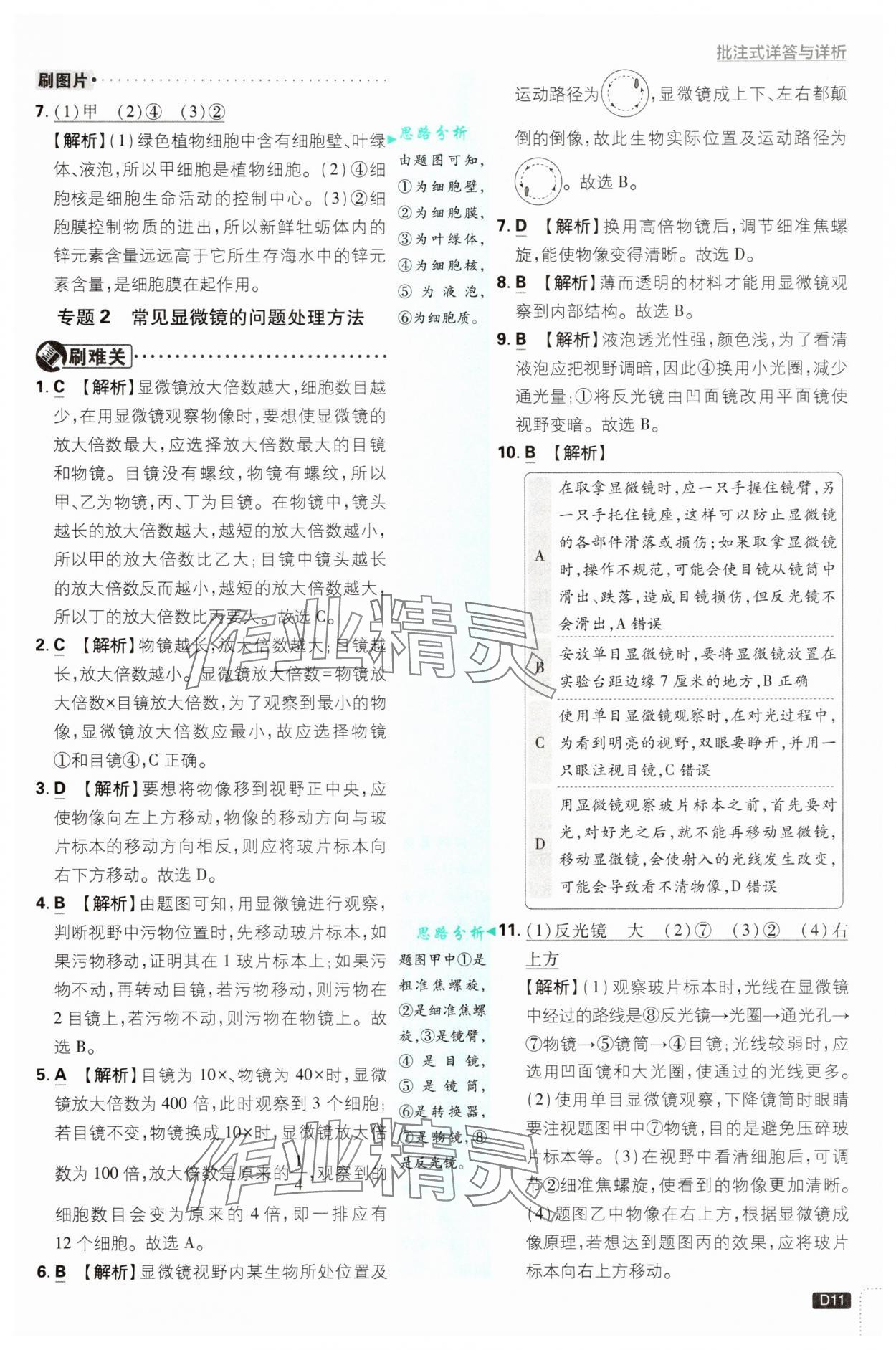 2025年初中必刷題七年級科學上冊浙教版浙江專版 第11頁