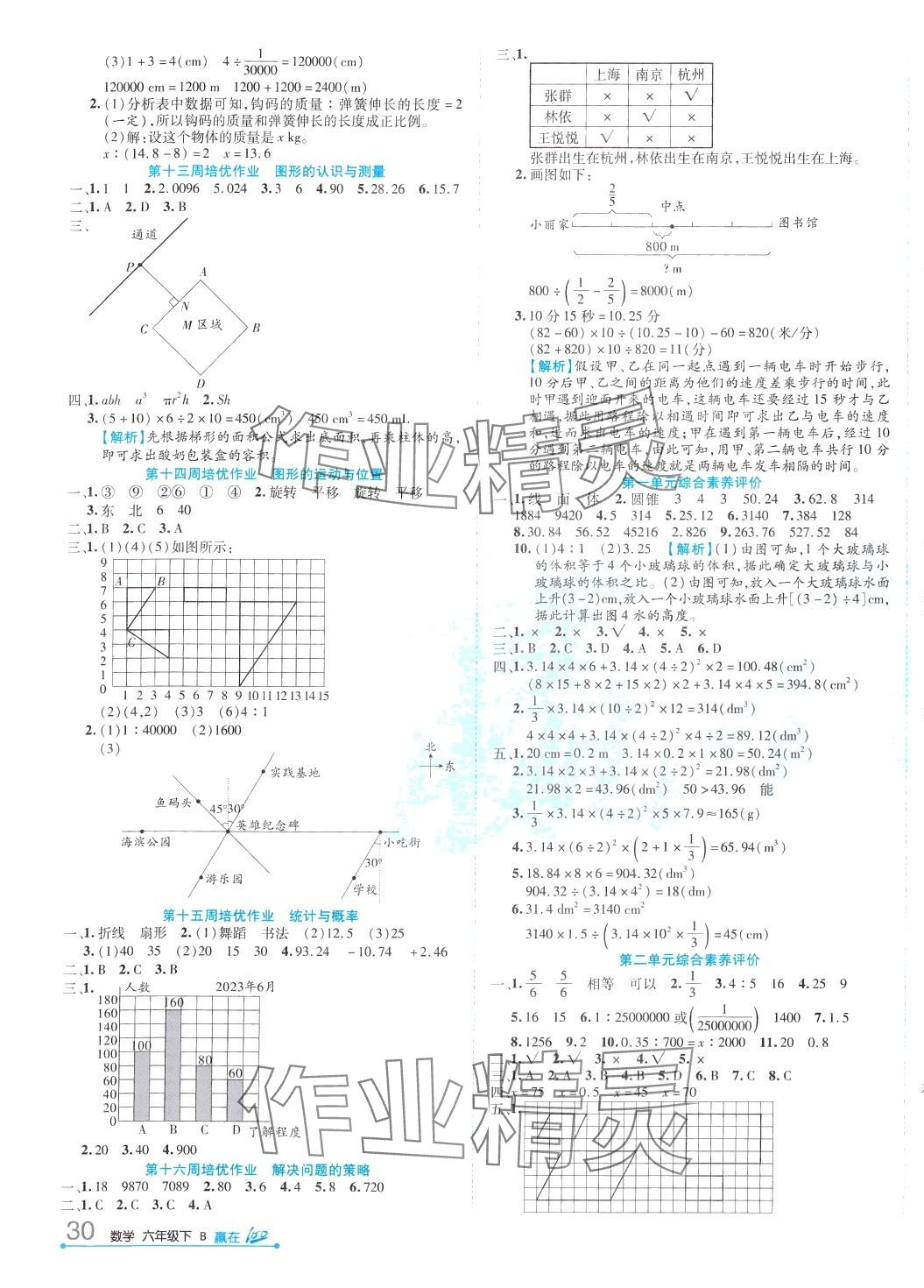 2024年贏在100六年級數(shù)學(xué)下冊北師大版 第3頁
