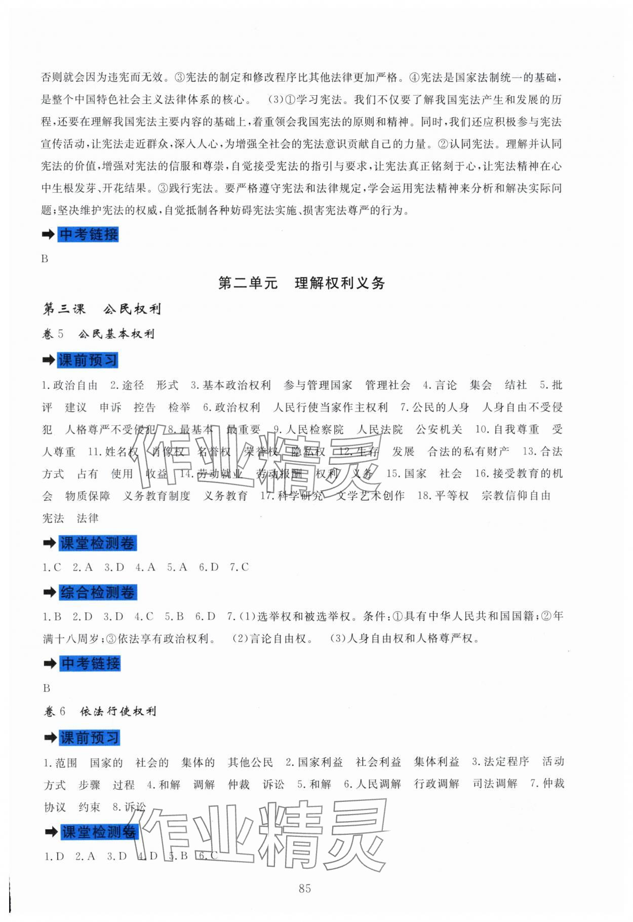 2025年課堂達(dá)標(biāo)測(cè)試八年級(jí)道德與法治下冊(cè)人教版 第3頁
