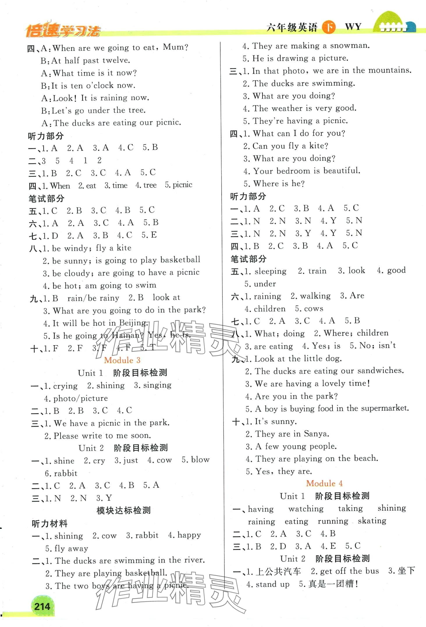 2024年倍速学习法六年级英语下册外研版 第2页