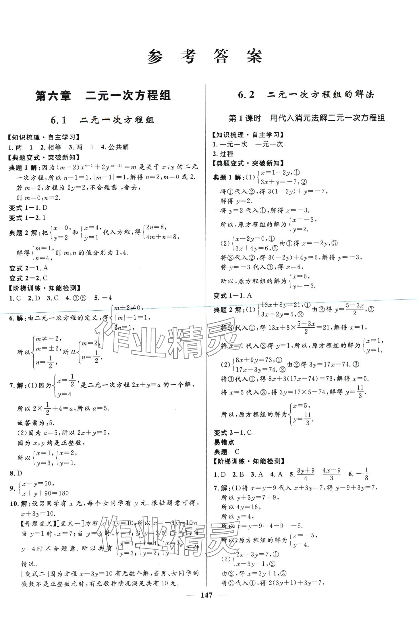 2024年奪冠百分百新導(dǎo)學(xué)課時練七年級數(shù)學(xué)下冊人教版 第1頁