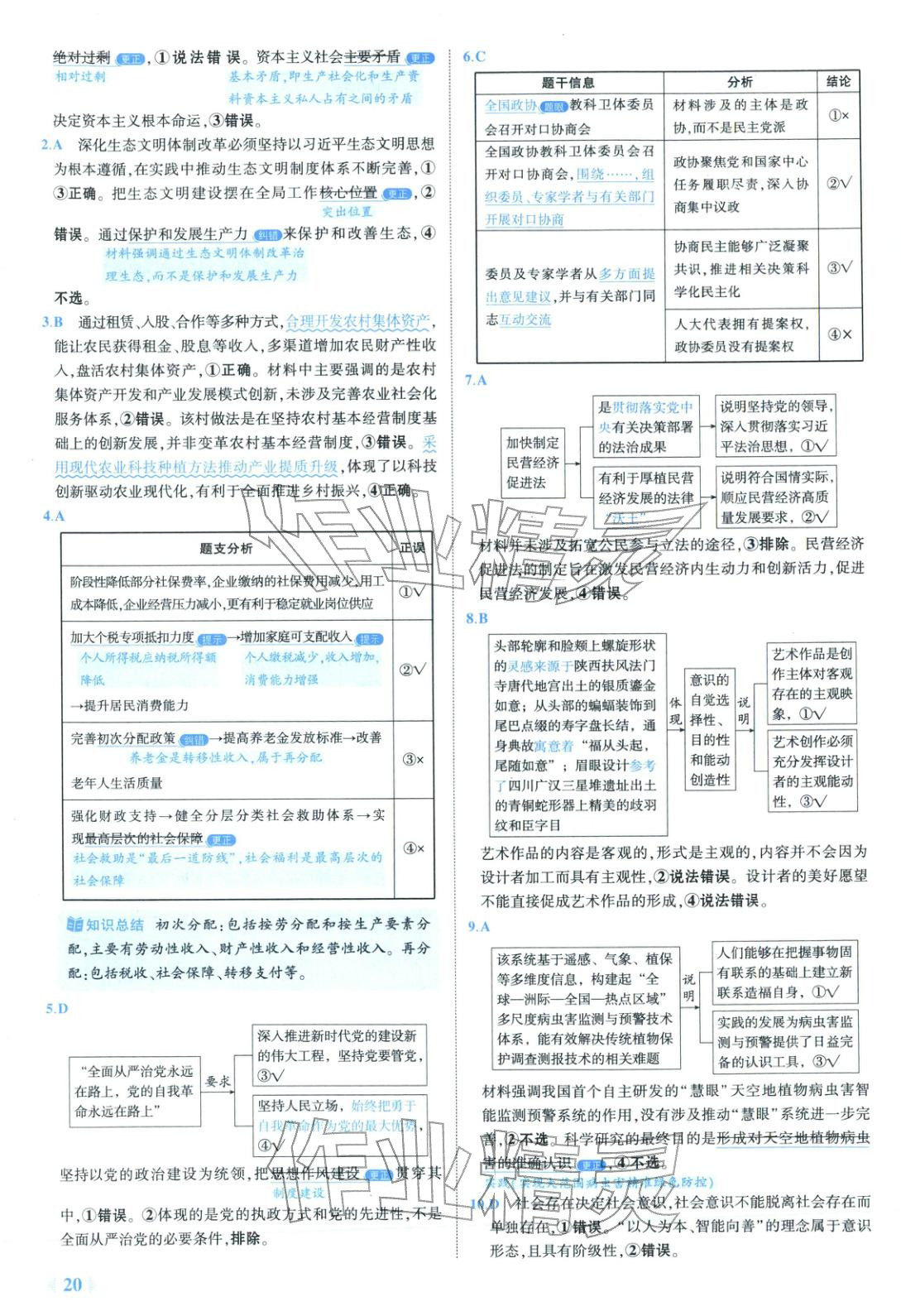 2026年53金卷优选卷汇编高中道德与法治陕晋青宁专版&nbsp;第20页