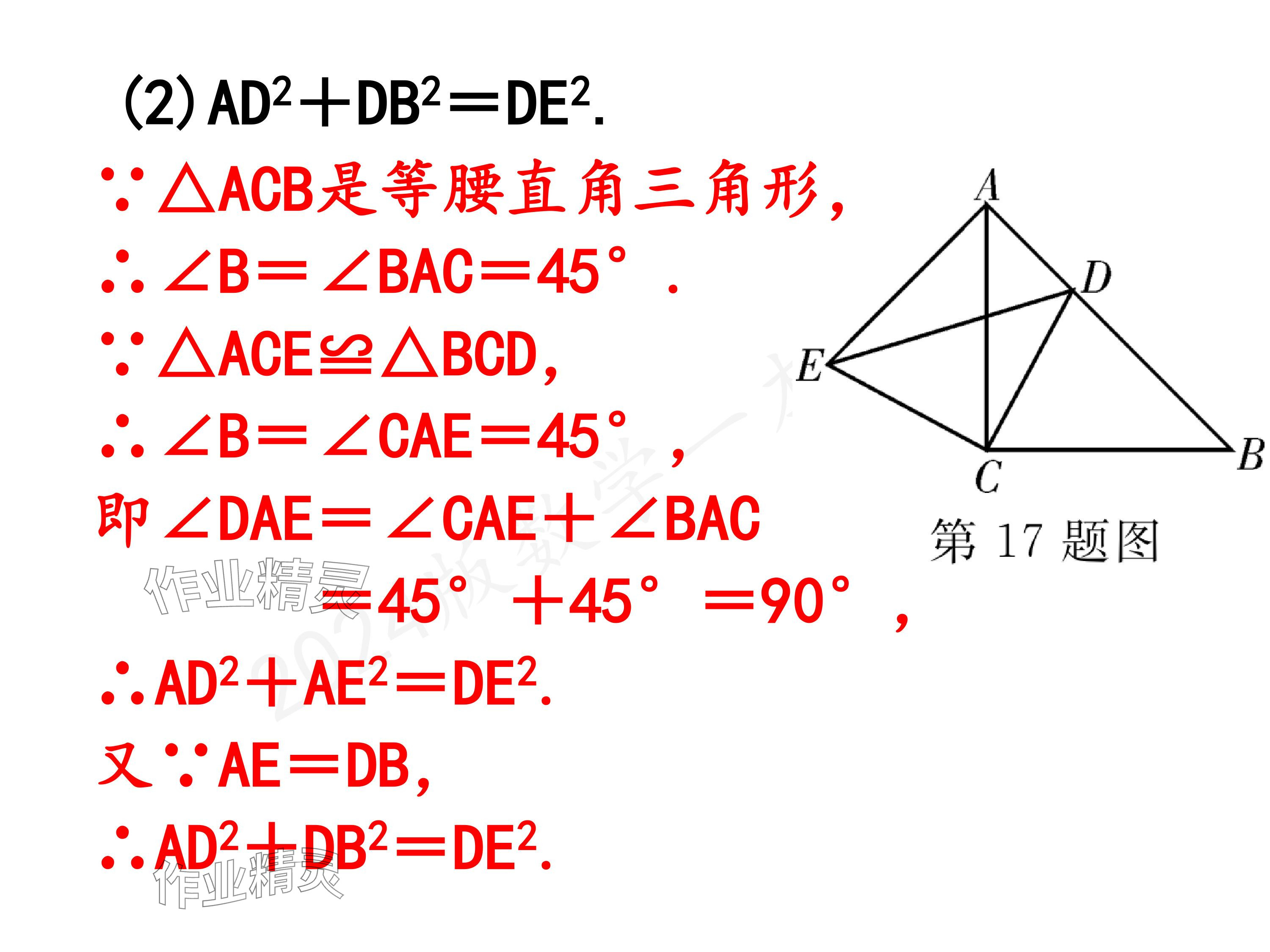 2024年一本通武漢出版社八年級(jí)數(shù)學(xué)上冊(cè)北師大版精簡(jiǎn)版 參考答案第14頁(yè)