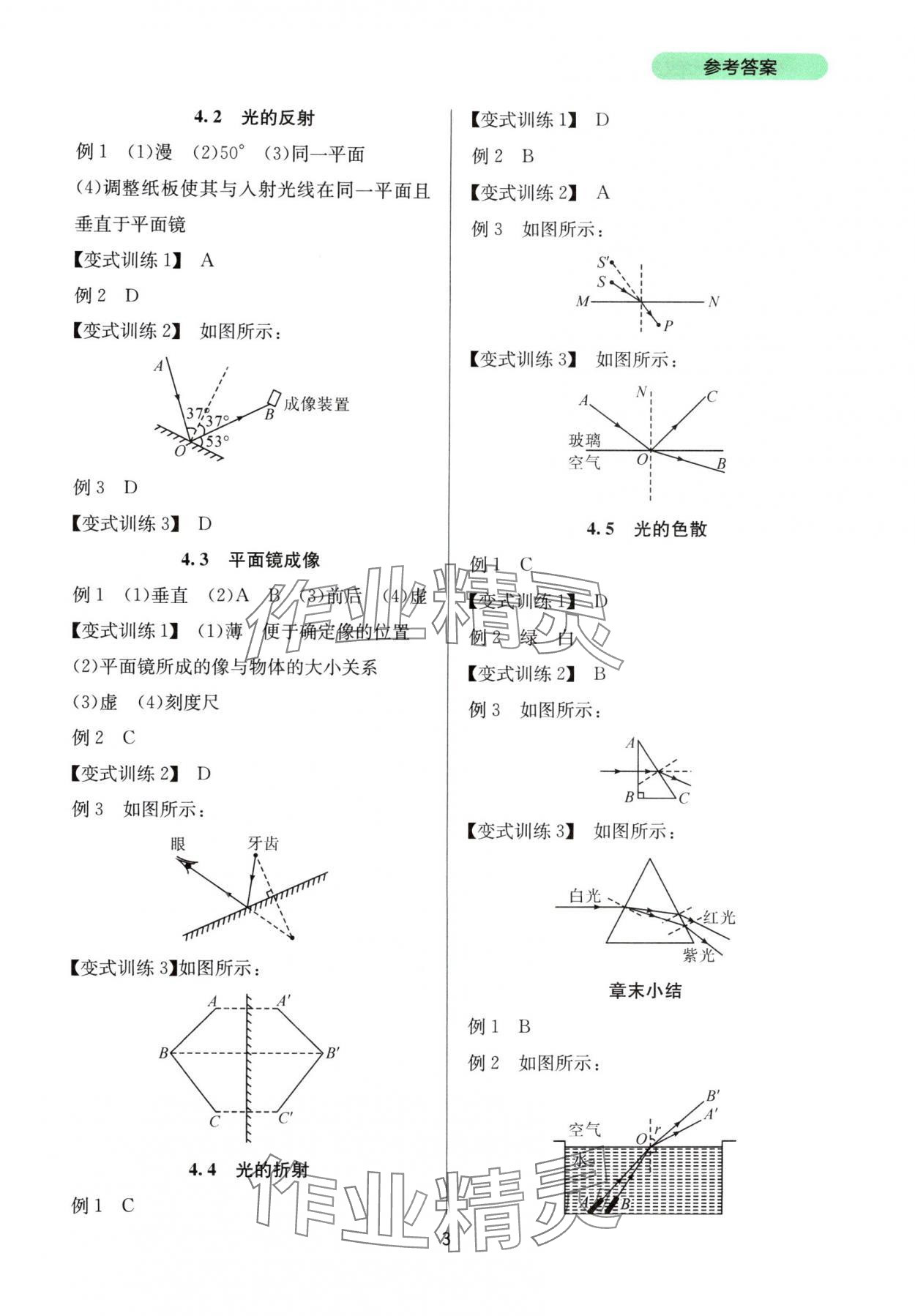 2025年新课程实践与探究丛书八年级物理上册人教版 第3页