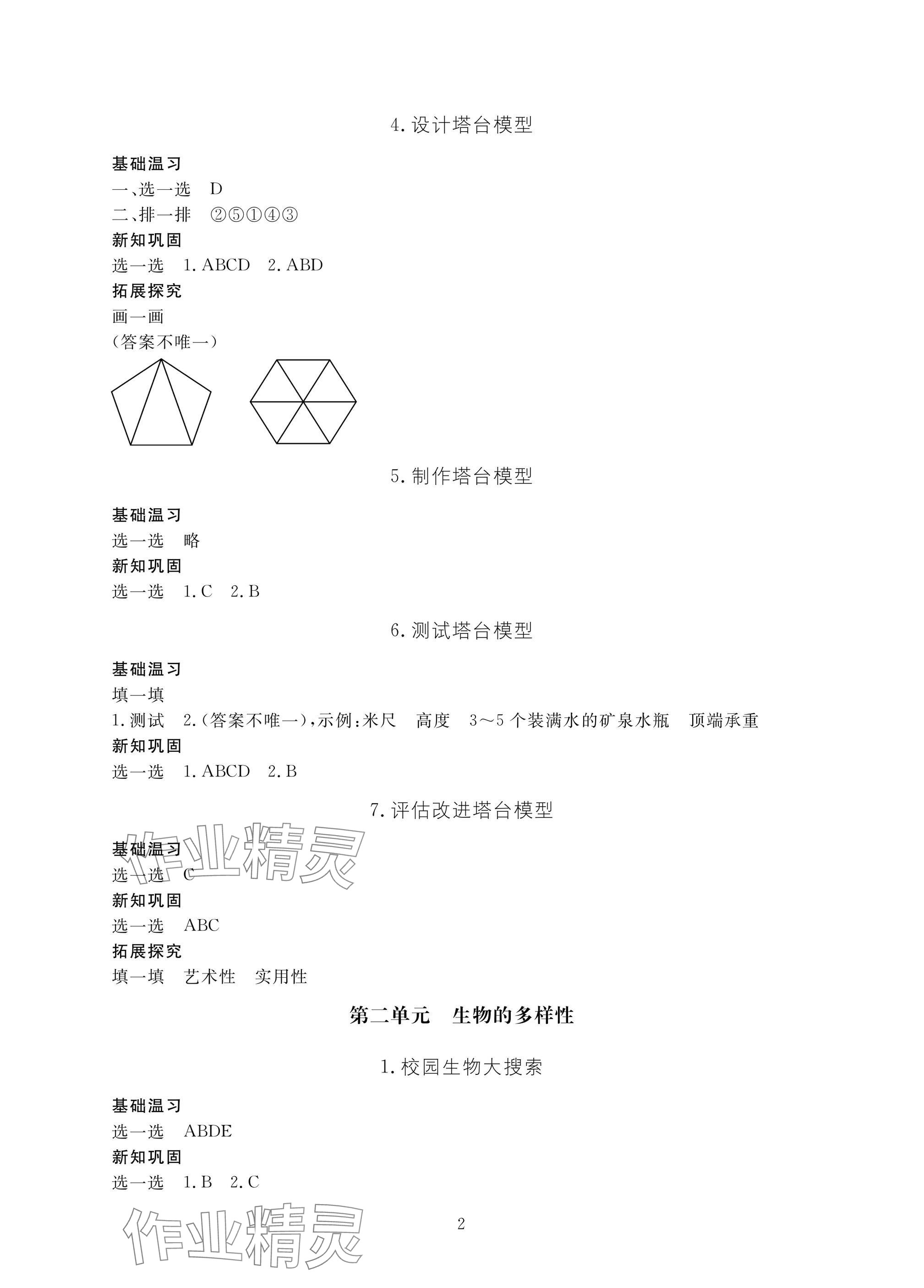 2025年新课标学习方法指导丛书六年级科学下册教科版 第2页