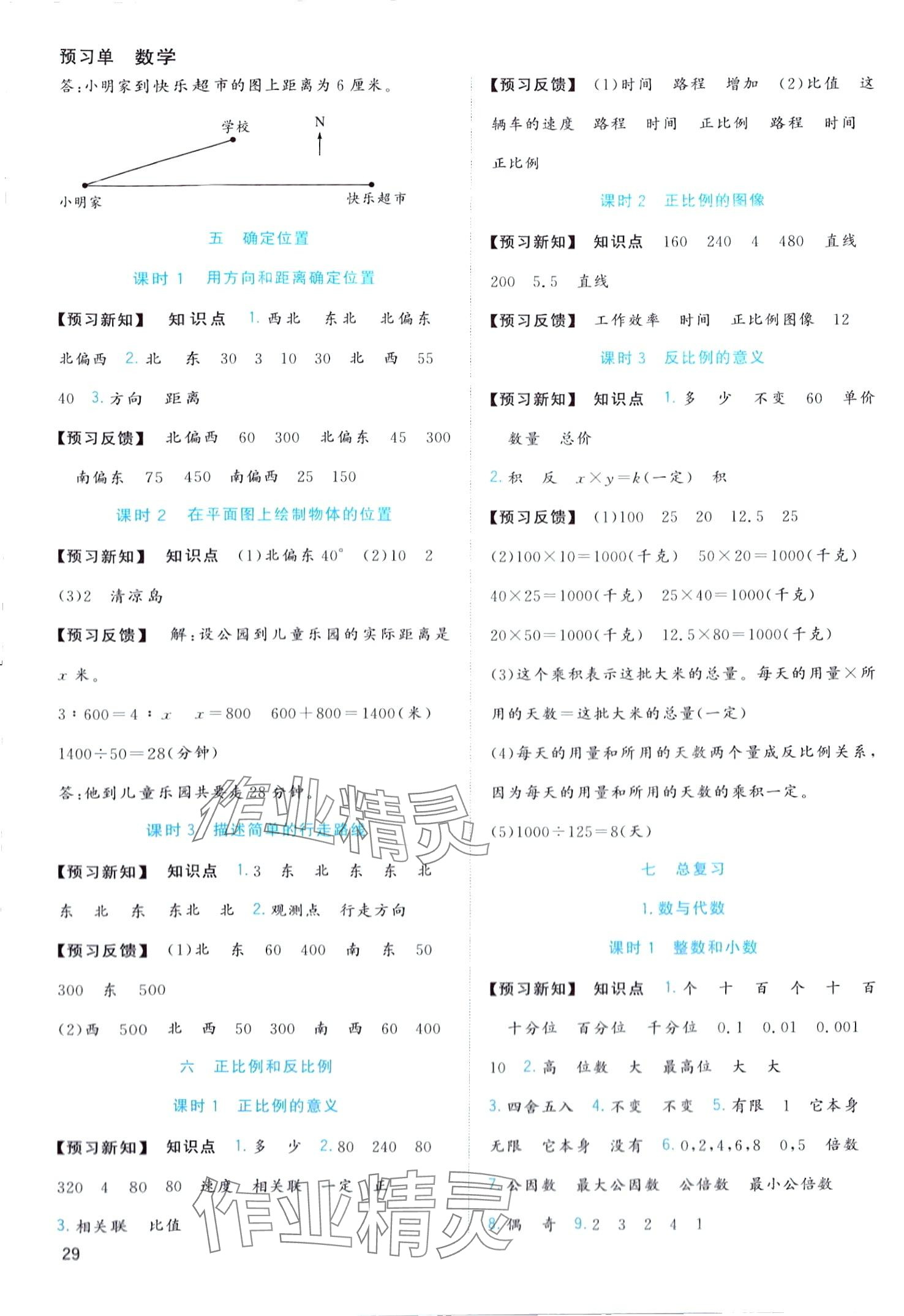 2024年全優(yōu)作業(yè)本六年級數(shù)學(xué)下冊蘇教版 第3頁