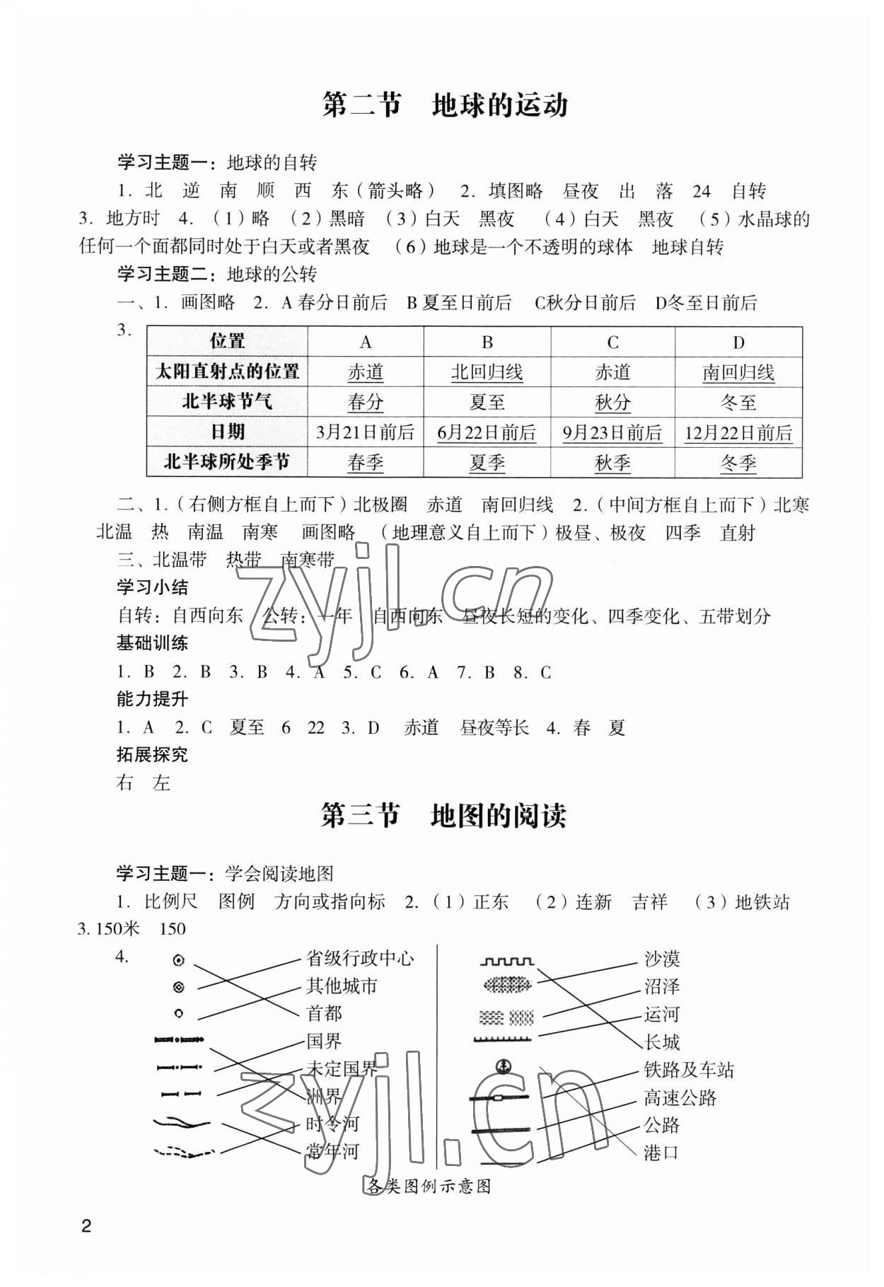 2023年陽光學(xué)業(yè)評(píng)價(jià)七年級(jí)地理上冊(cè)人教版 第2頁