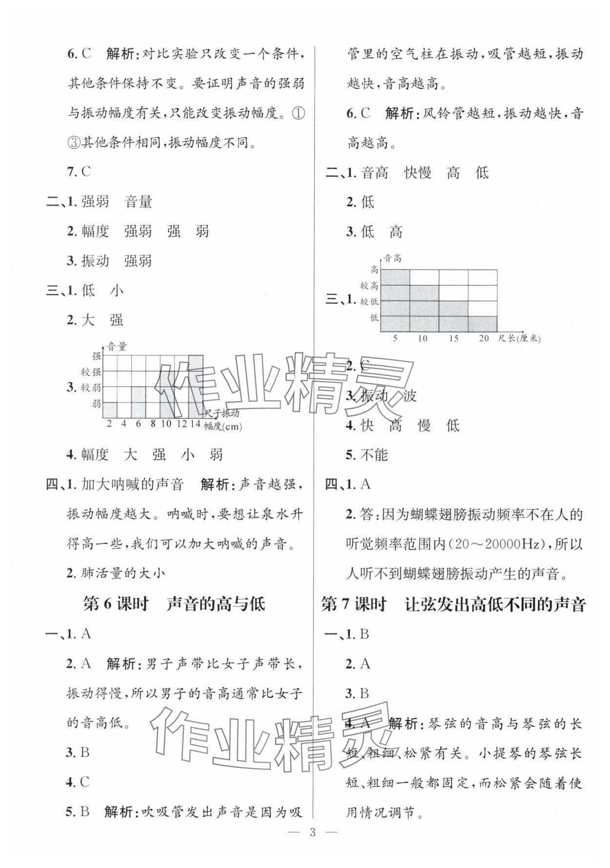 2025年名师测控四年级科学上册教科版 参考答案第3页