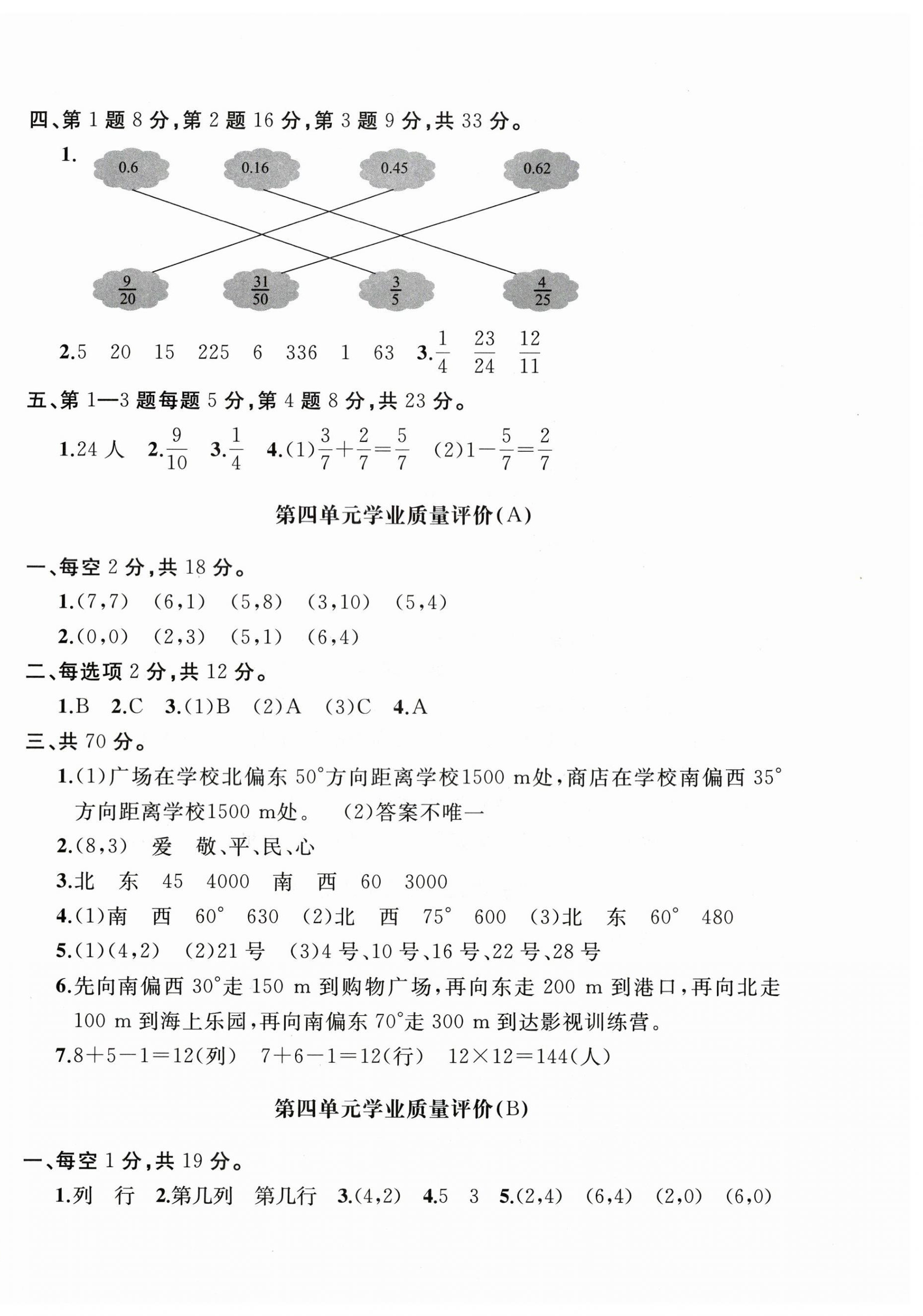 2025年新課程助學精練課堂分層作業五年級數學下冊青島版 第6頁
