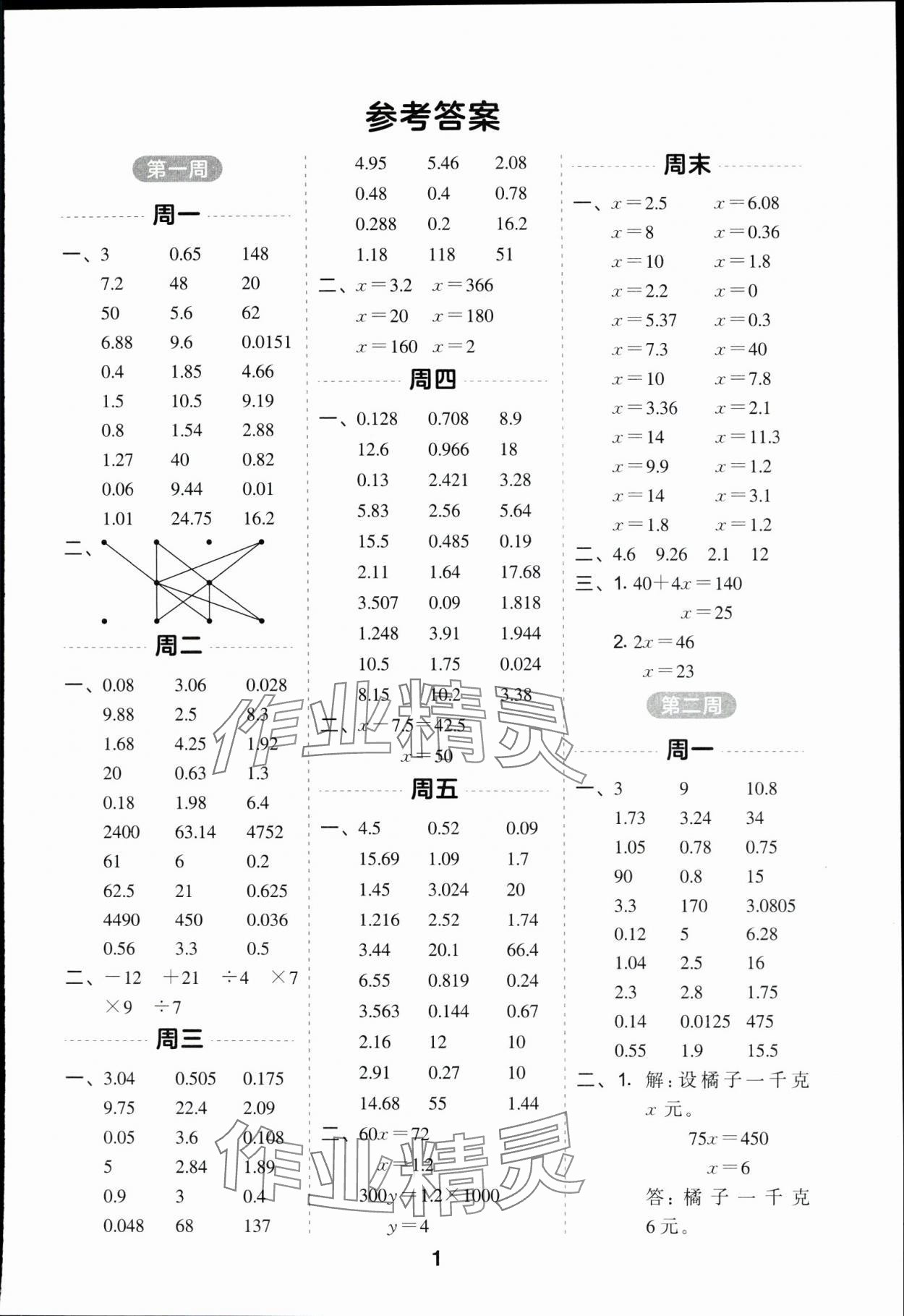 2024年一起計算山東畫報出版社五年級數(shù)學下冊蘇教版江蘇專版 第1頁