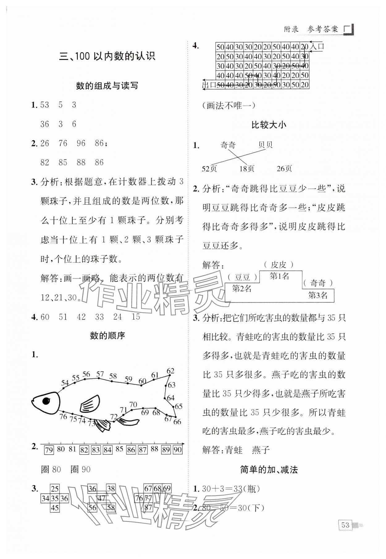 2025年黃岡小狀元解決問題天天練一年級數(shù)學(xué)下冊人教版 第3頁