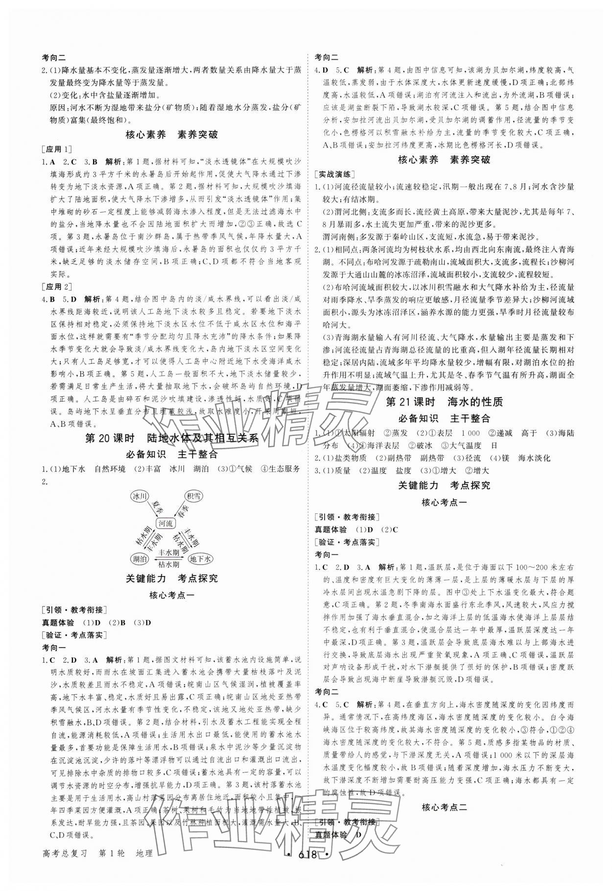 2025年優(yōu)化指導(dǎo)高中地理人教版 參考答案第12頁