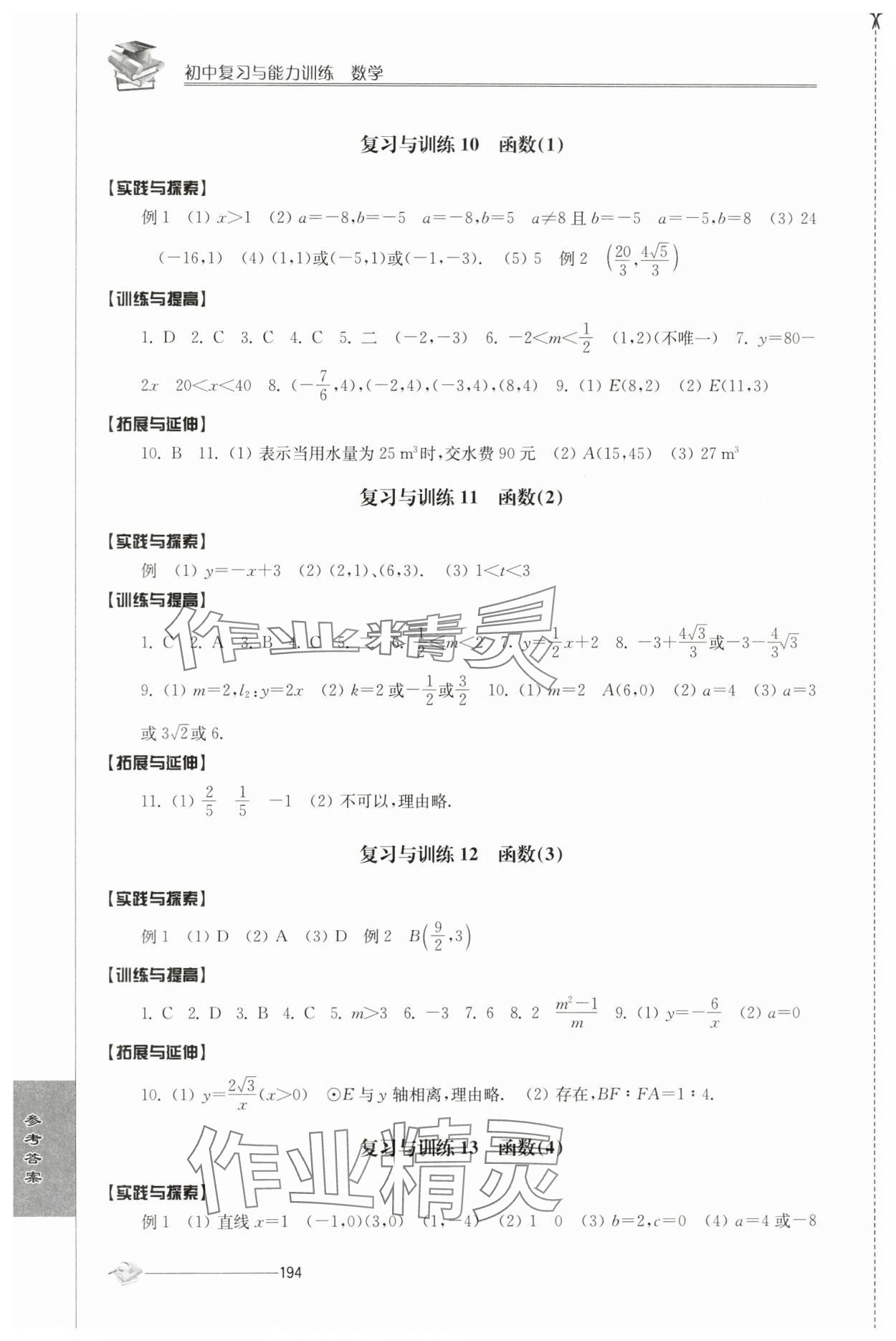 2024年初中复习与能力训练数学 第4页