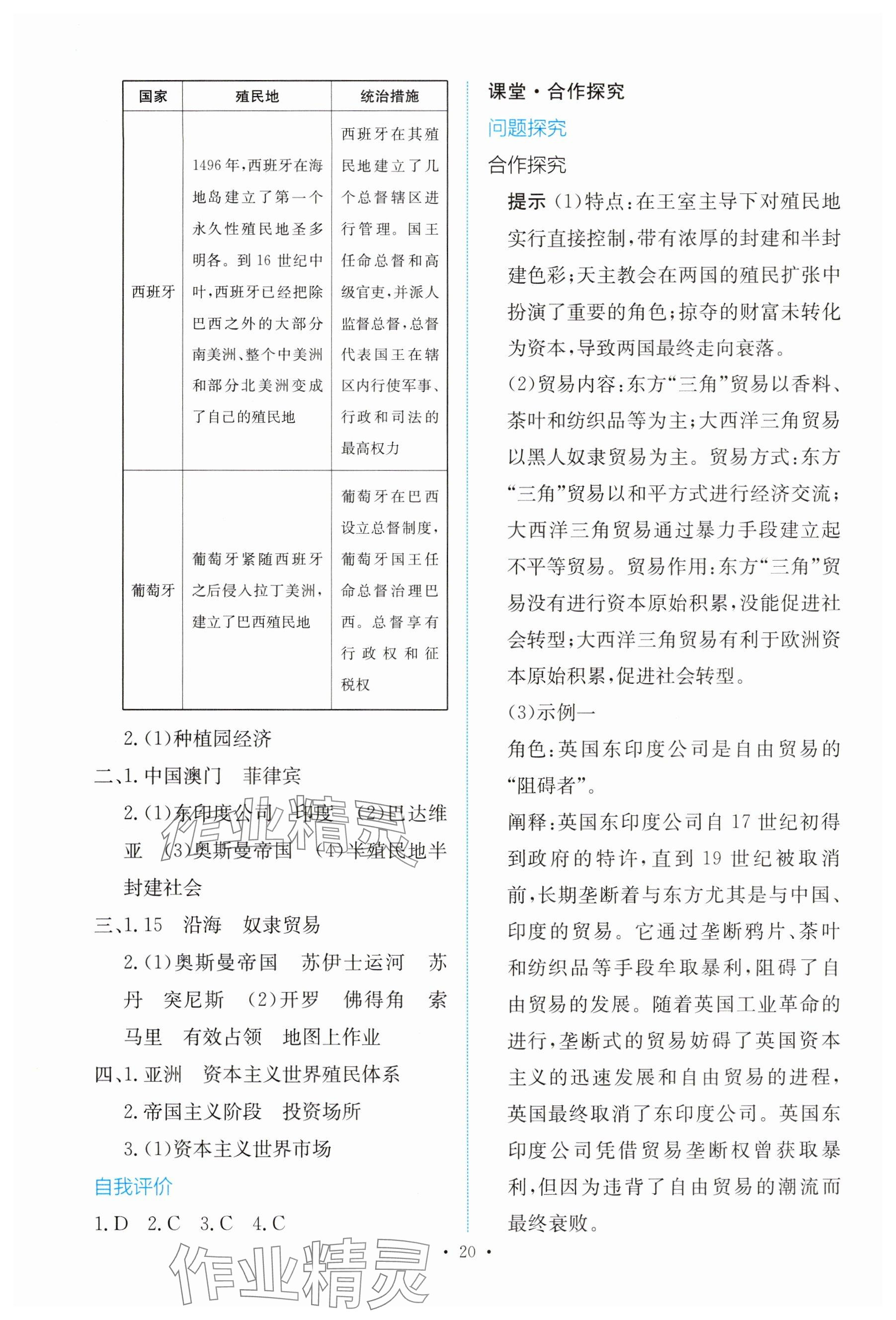 2025年能力培養(yǎng)與測(cè)試高中歷史必修下冊(cè)人教版 參考答案第19頁(yè)