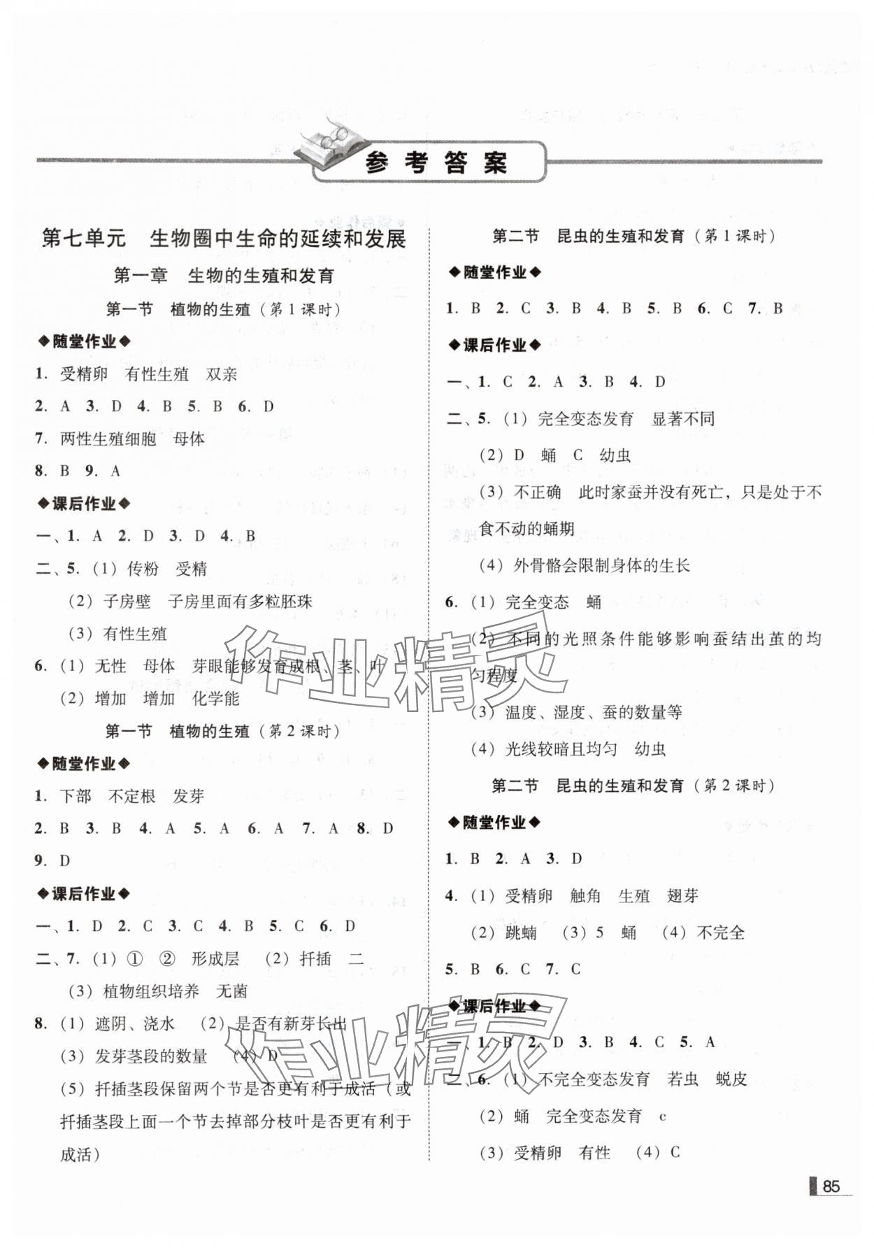 2025年遼寧作業(yè)分層培優(yōu)學(xué)案八年級(jí)生物下冊(cè)人教版 第1頁(yè)