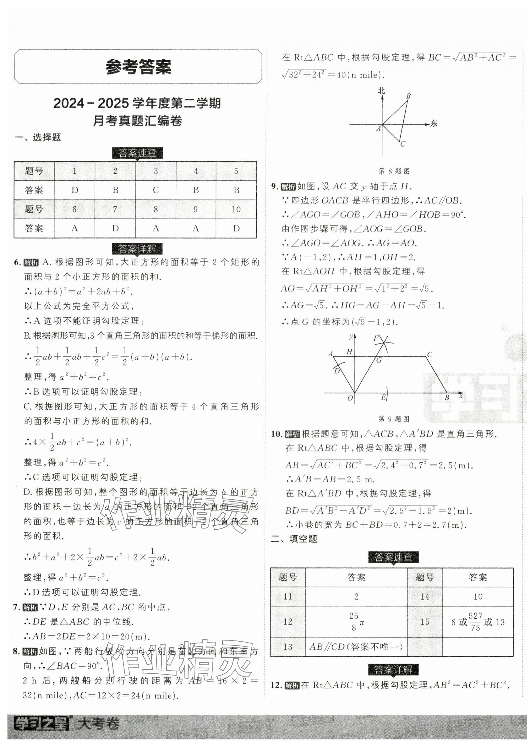2025年名校大考卷八年級數(shù)學(xué)下冊人教版 第1頁