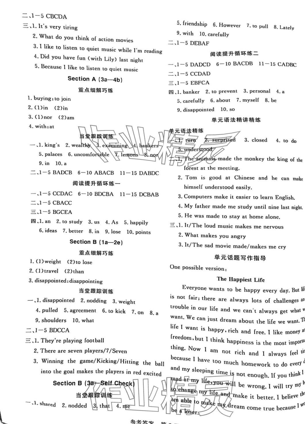 2024年课堂过关循环练九年级英语莱芜专版 第7页