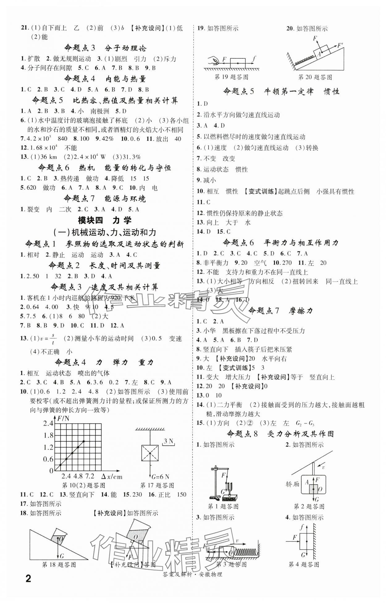 2024年一战成名考前新方案物理安徽专版 第2页