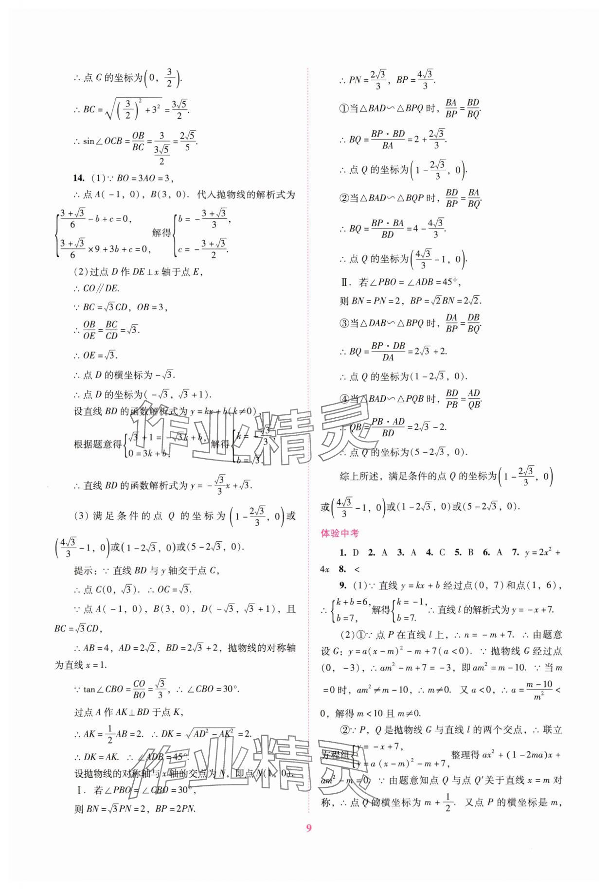 2025年中考總復(fù)習(xí)搶分計(jì)劃數(shù)學(xué) 第9頁